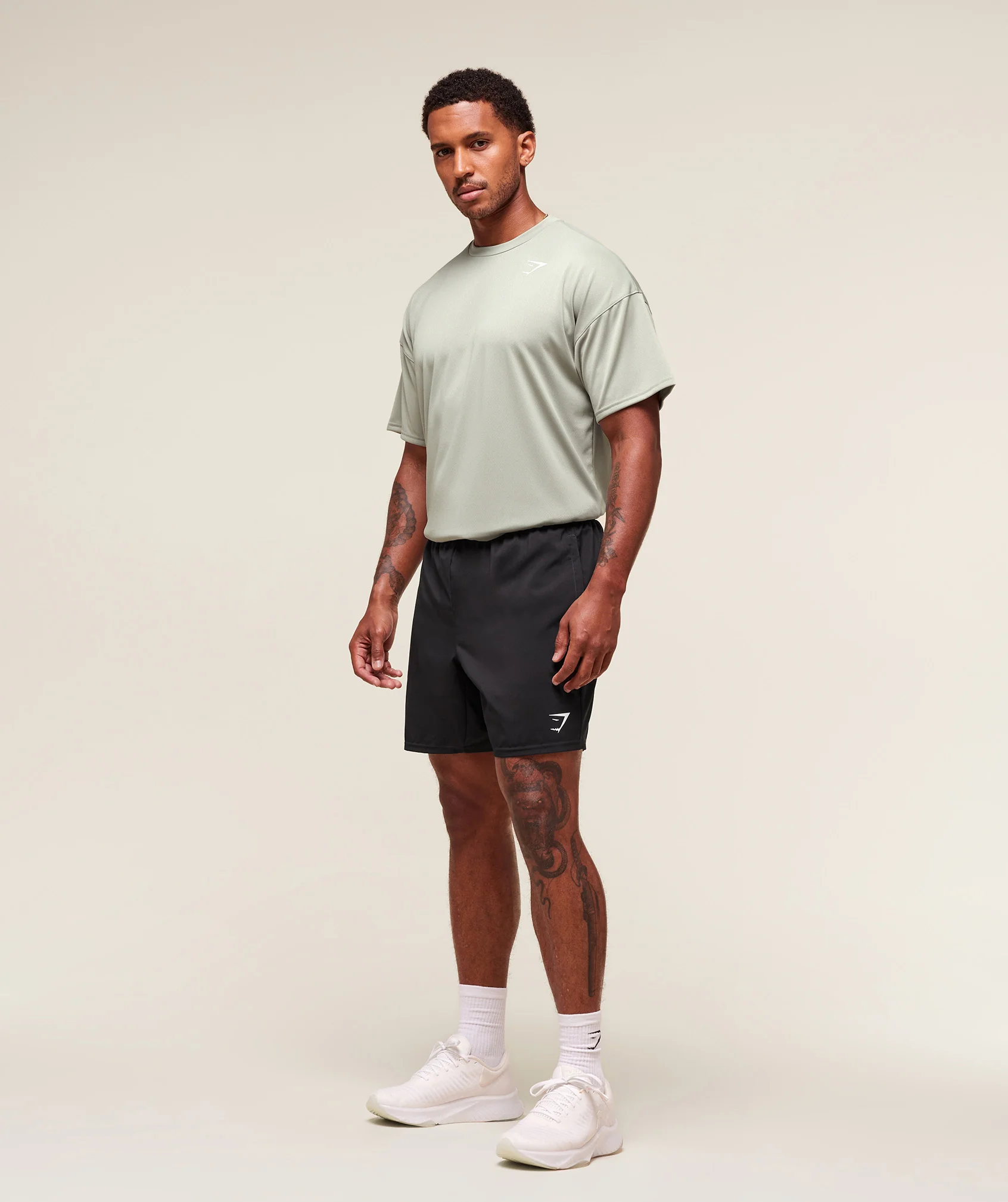 Gymshark Arrival Oversized T-Shirt - Stone Grey - Image 5