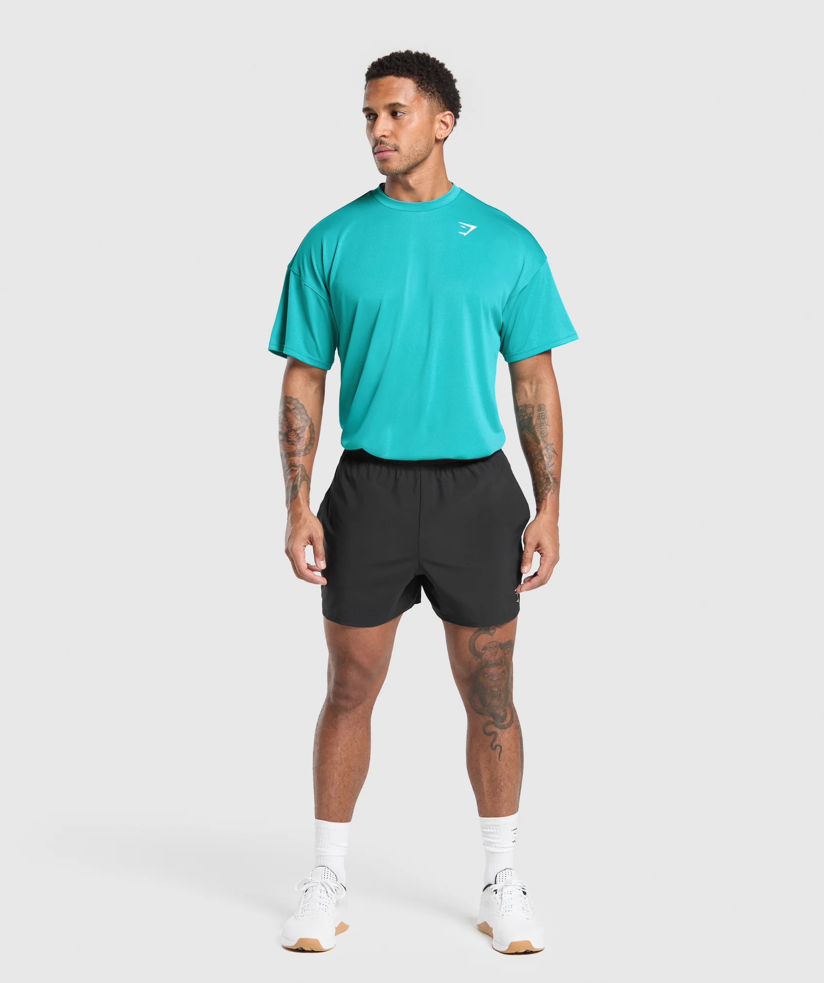 Gymshark Arrival Oversized T-Shirt - Jewel Teal - Image 5