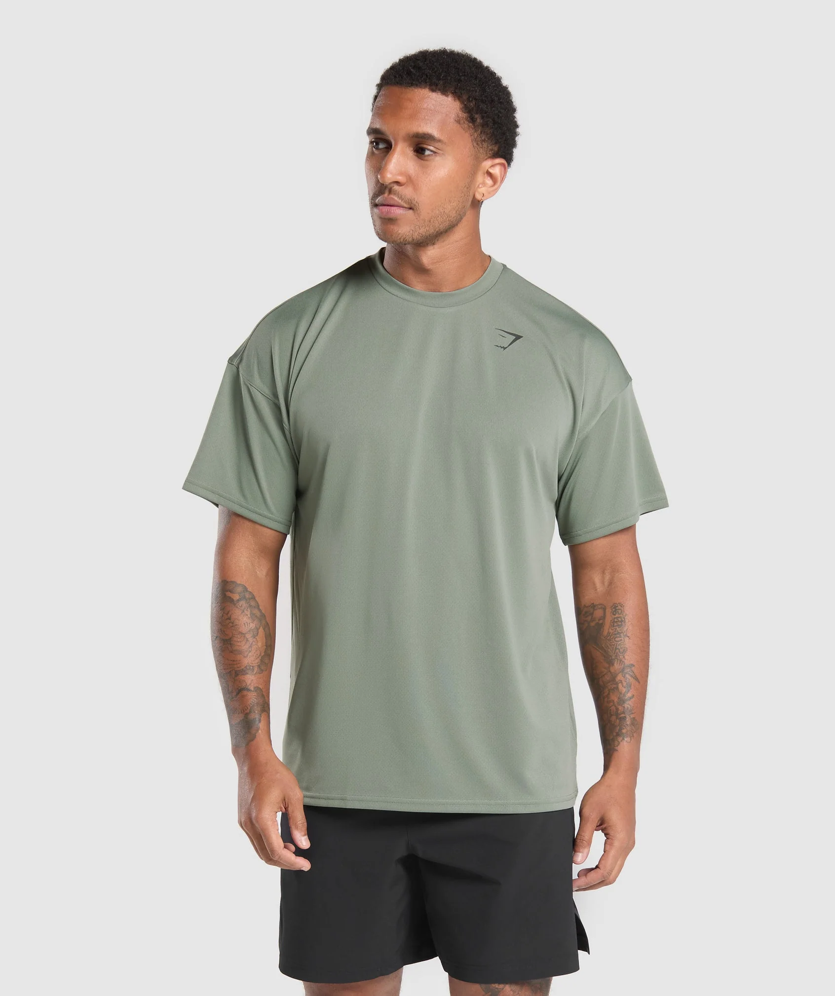 Gymshark Arrival Oversized T-Shirt - Unit Green
