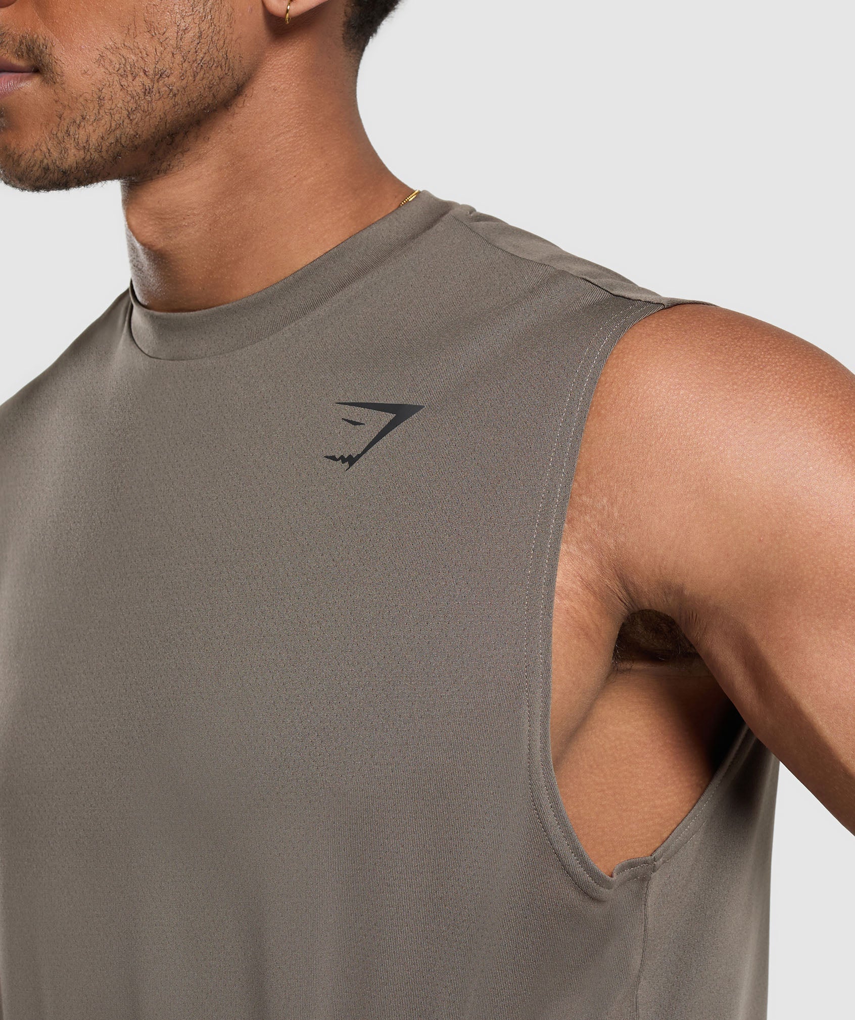 Gymshark Arrival Oversized Tank - Camo Brown - Image 5