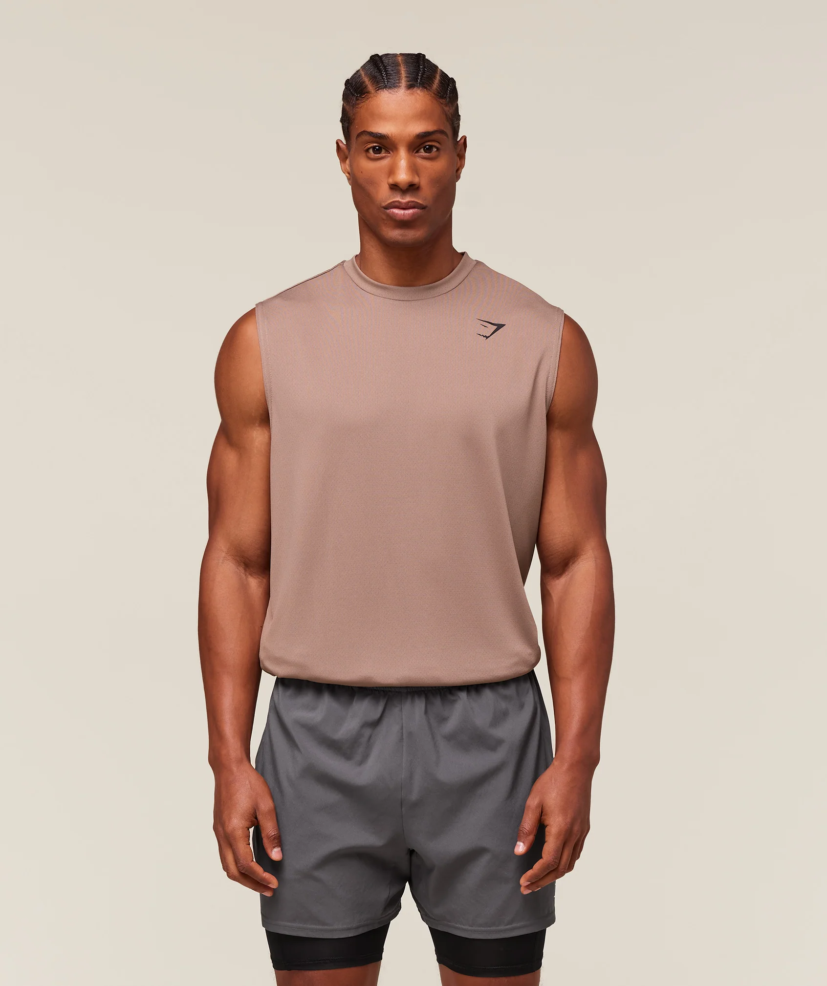 Gymshark Arrival Oversized Tank - Mocha Mauve - Image 6