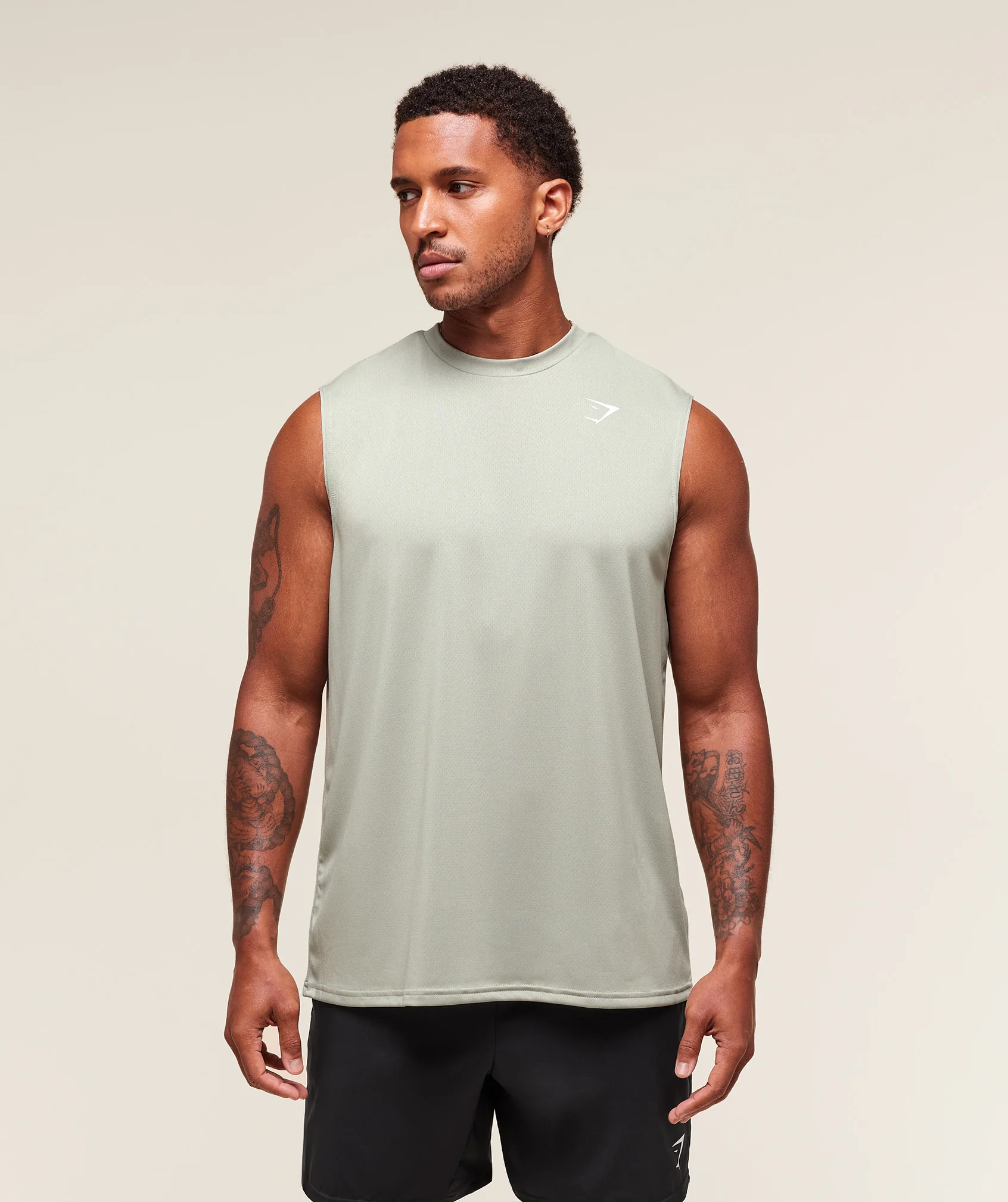 Gymshark Arrival Oversized Tank - Stone Grey - Image 5