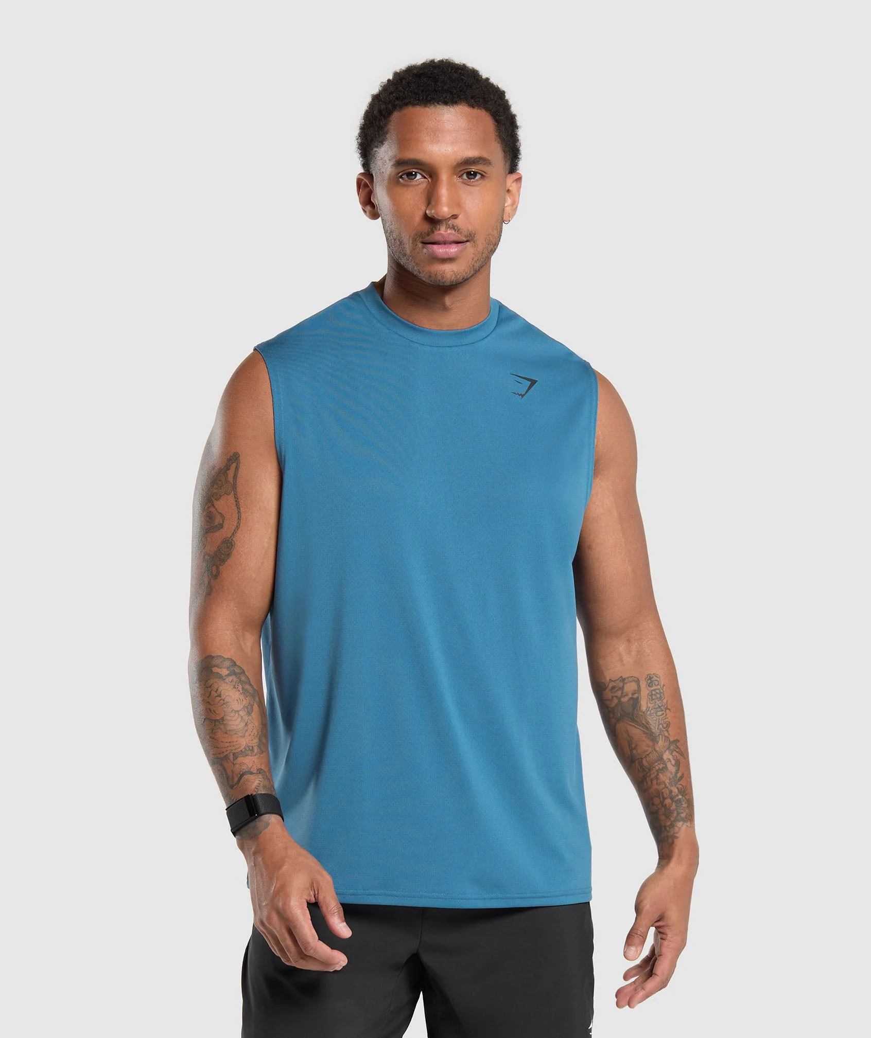 Gymshark Arrival Oversized Tank - Utility Blue
