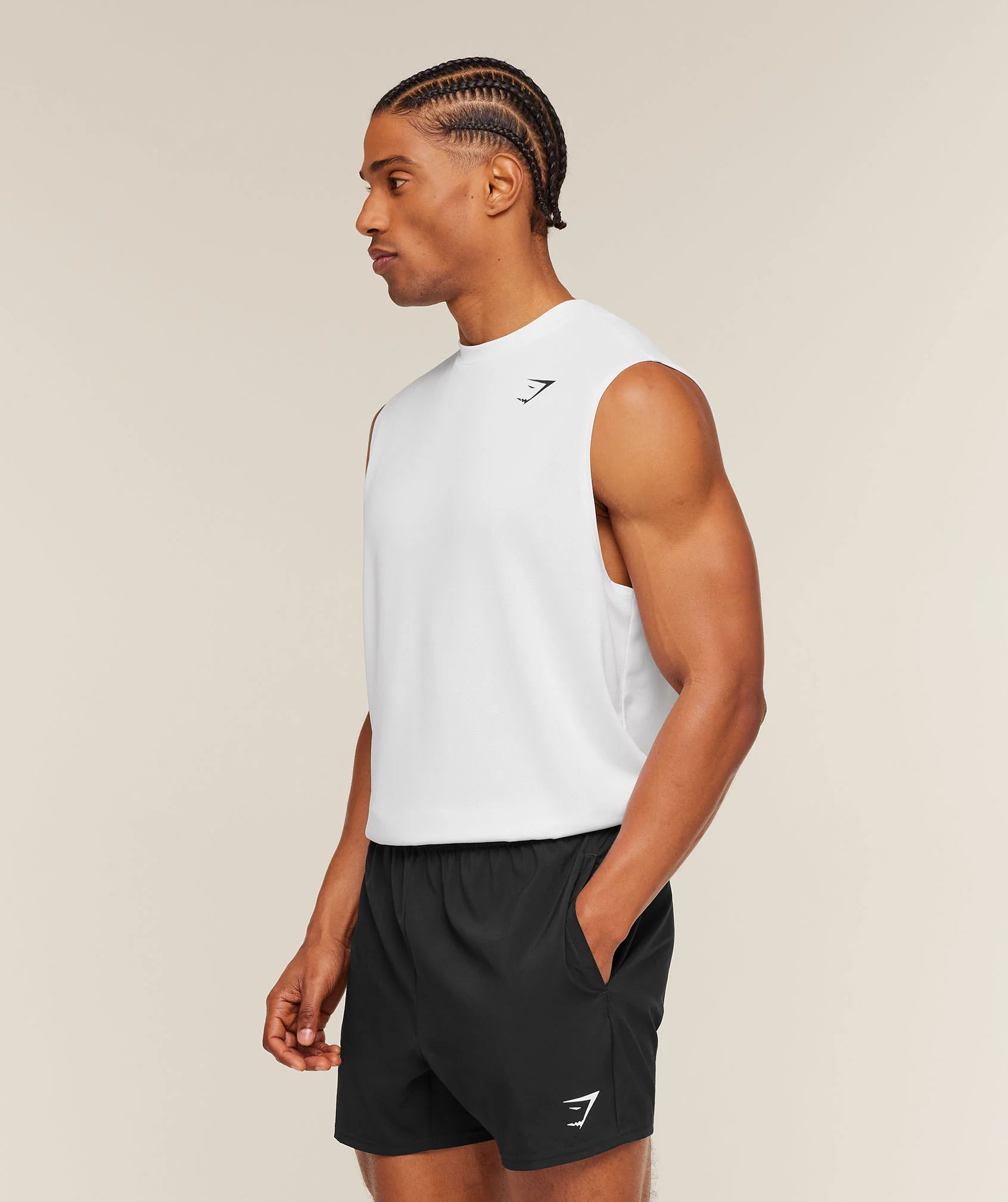 Gymshark Arrival Oversized Tank - White - Image 3