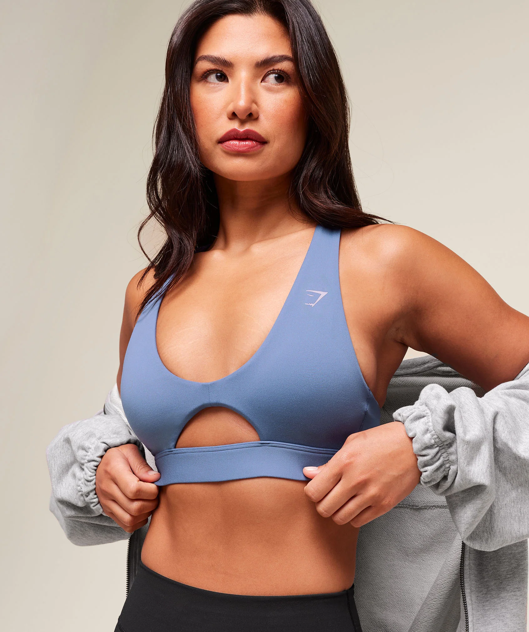 Gymshark Peek A Boo Sports Bra - Worn Blue - Image 6