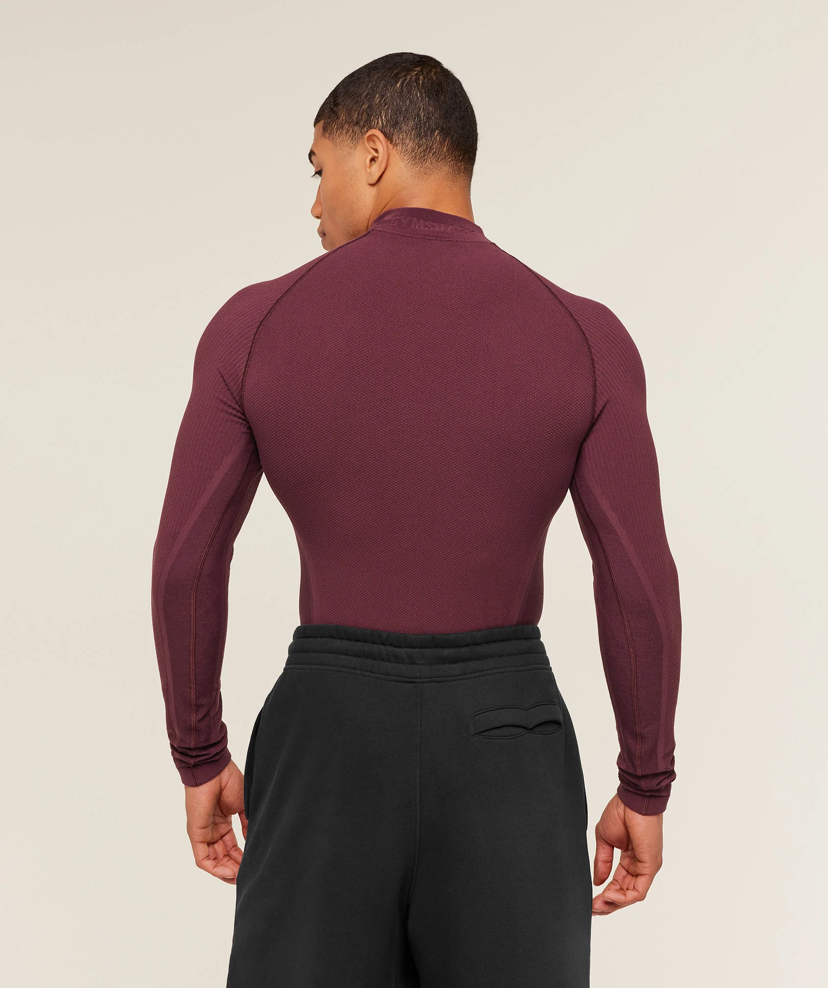 Gymshark Physique Long Sleeve T-Shirt - GS Impact Burgundy/GS Cherry Purple - Image 2