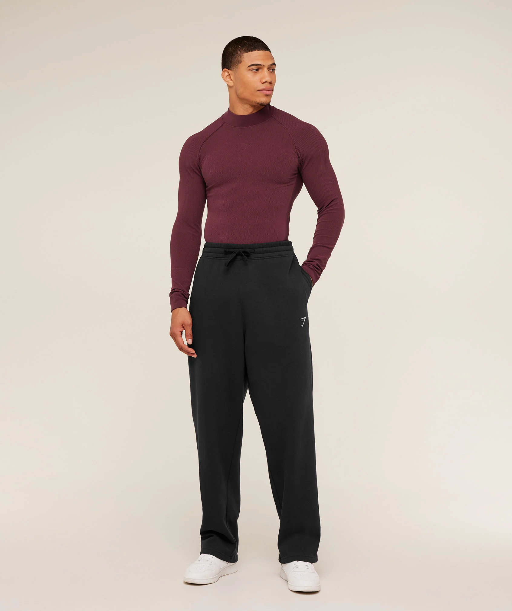 Gymshark Physique Long Sleeve T-Shirt - GS Impact Burgundy/GS Cherry Purple - Image 6