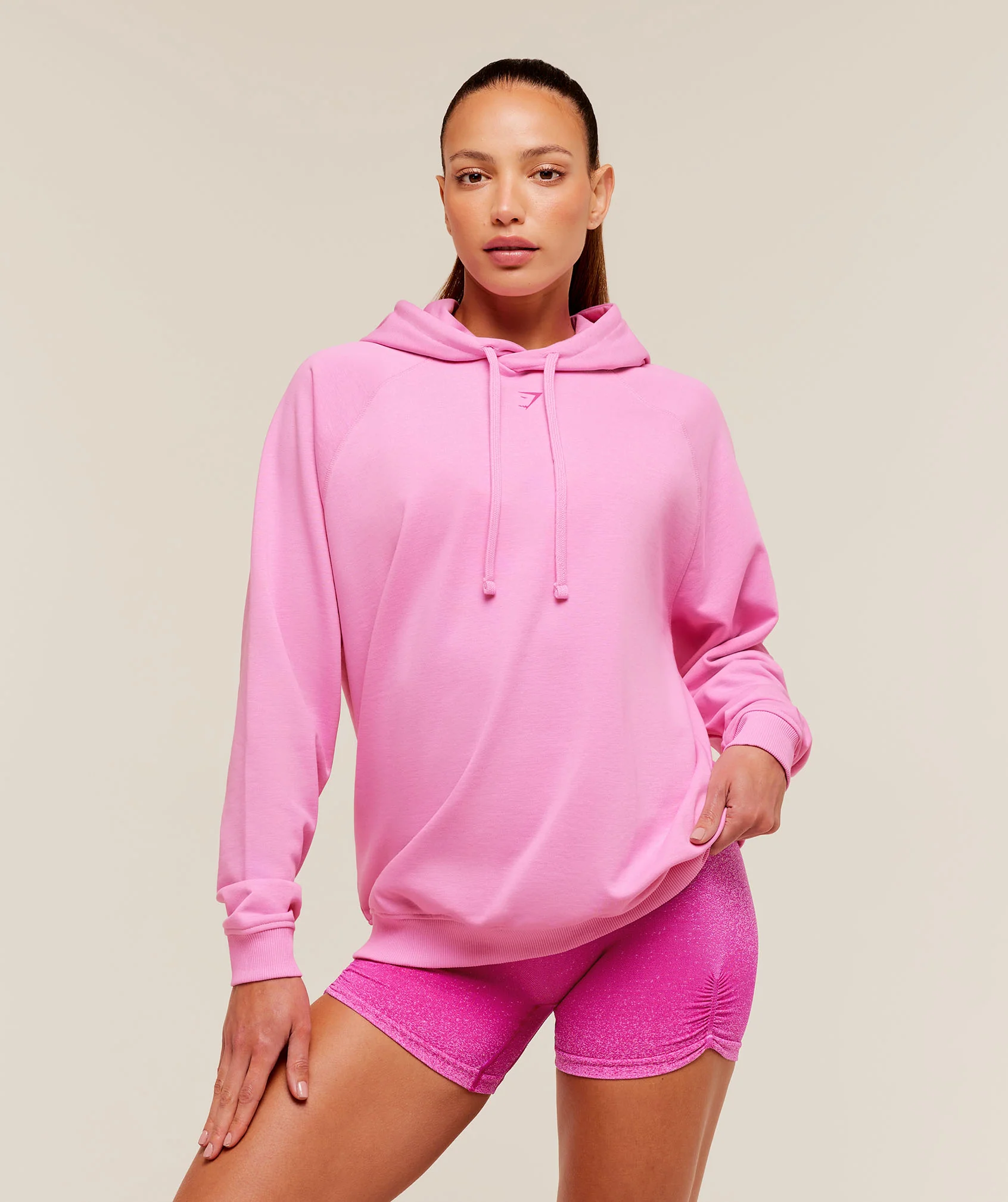 Gymshark Pick Up Truck Graphic Hoodie - Focus Pink - Image 2