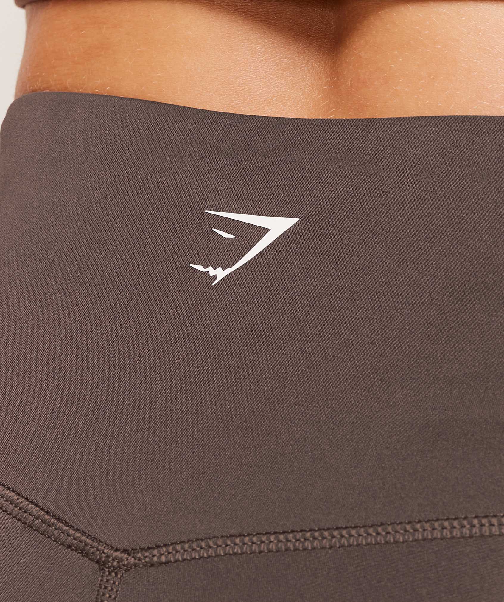 Gymshark Piping Leggings - Walnut Brown/Chestnut Pink/Soft White - Image 6