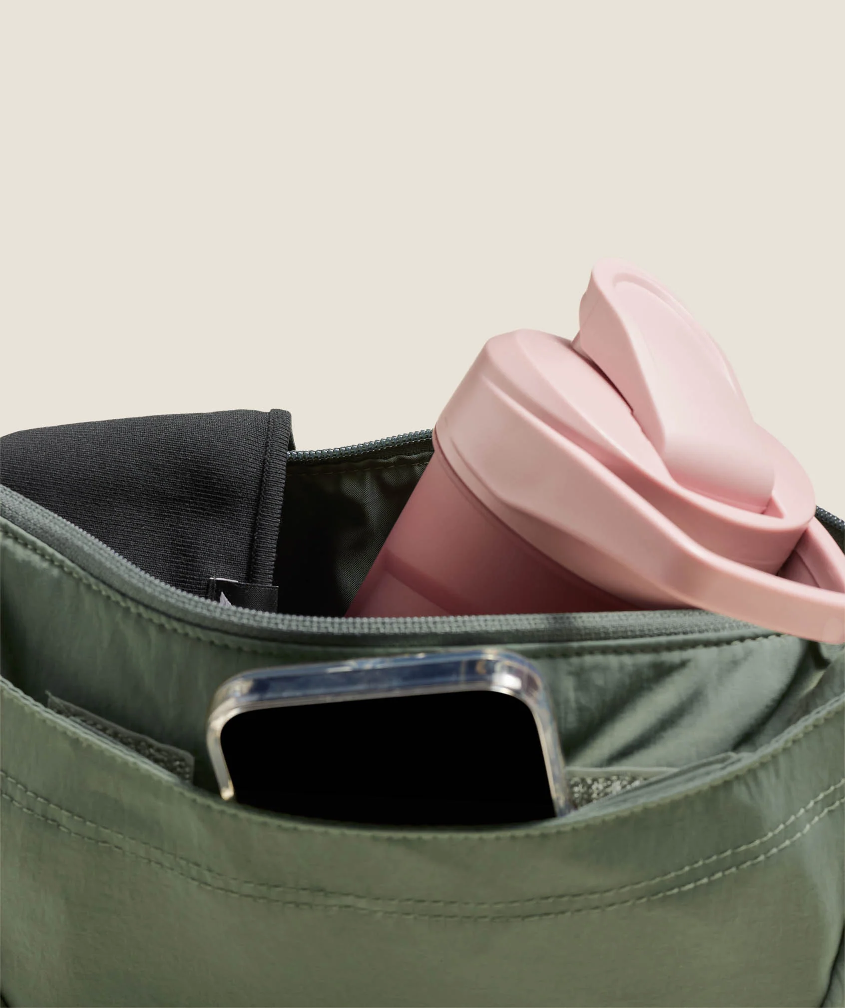 Gymshark Pleat Crossbody - Unit Green - Image 4