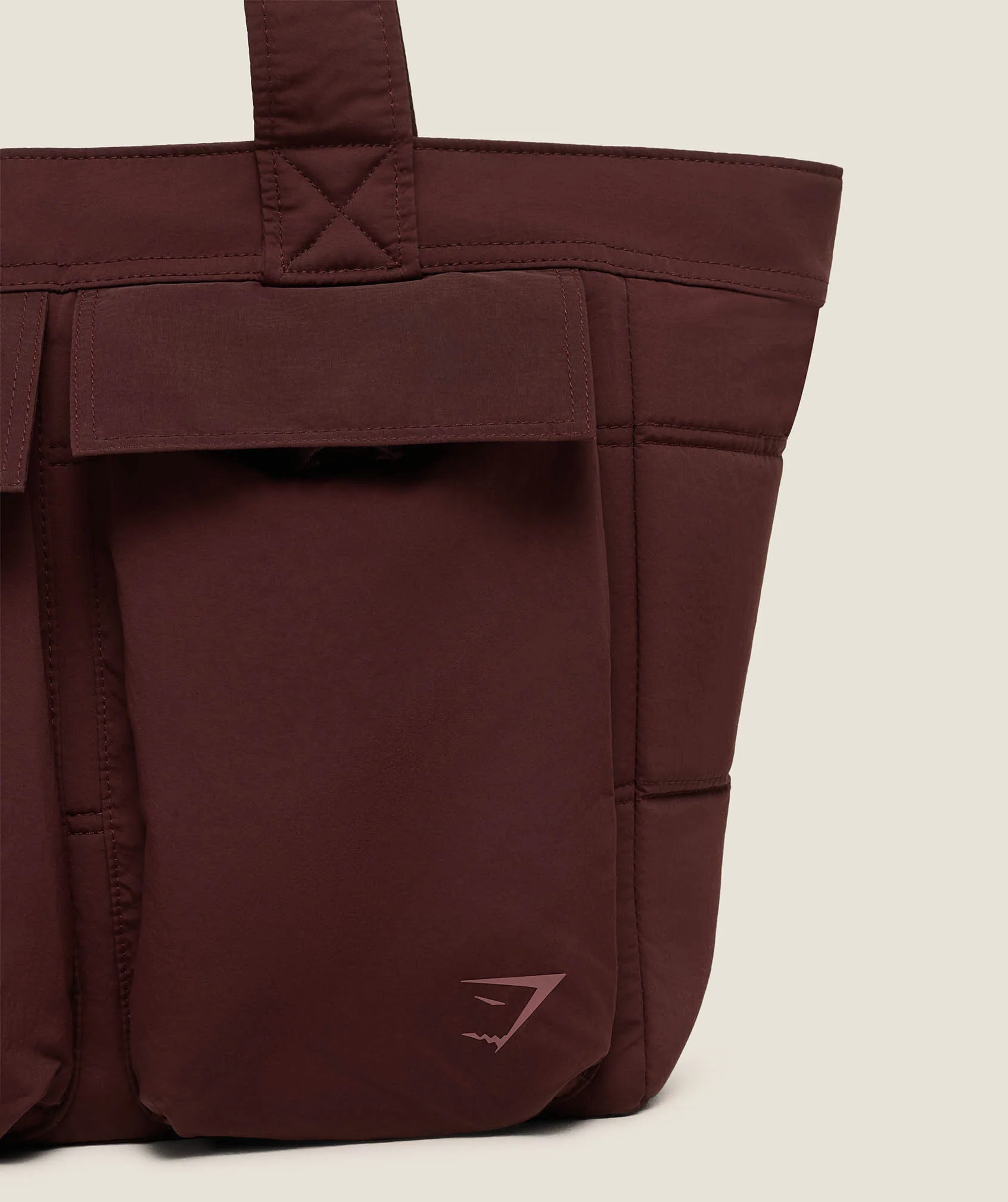 Gymshark Pleat Tote - Rich Maroon - Image 2