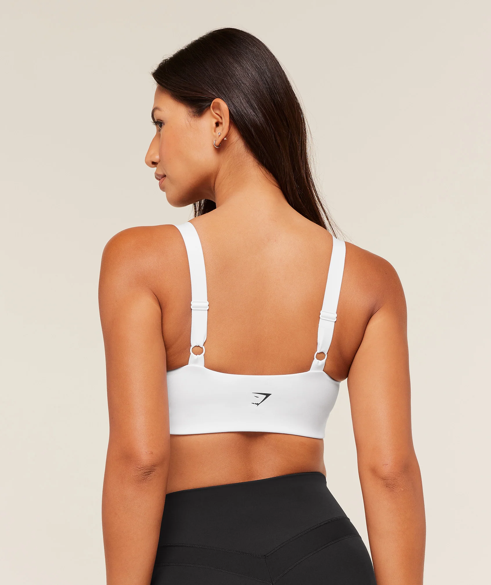 Gymshark Pleated Medium Support Sports Bra - White - Image 2