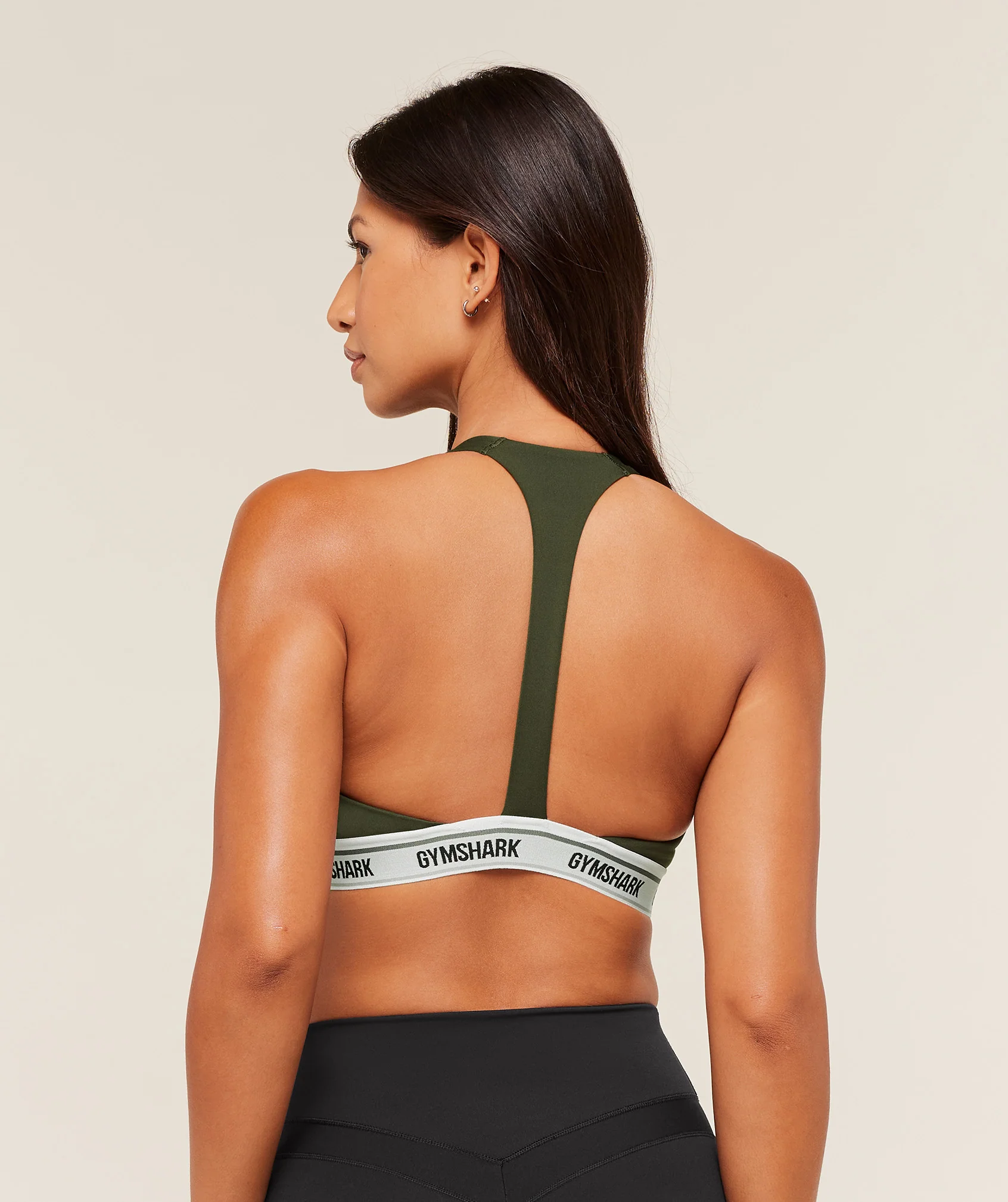 Gymshark Plunge Sports Bra - Winter Olive - Image 2