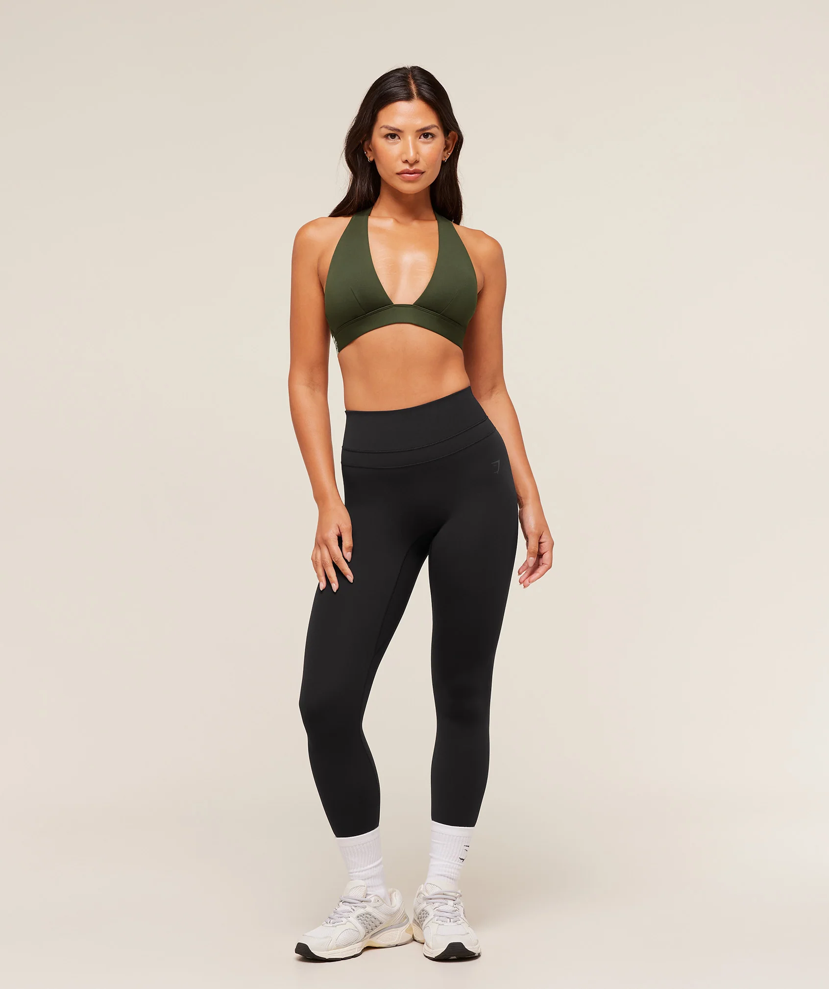 Gymshark Plunge Sports Bra - Winter Olive - Image 6