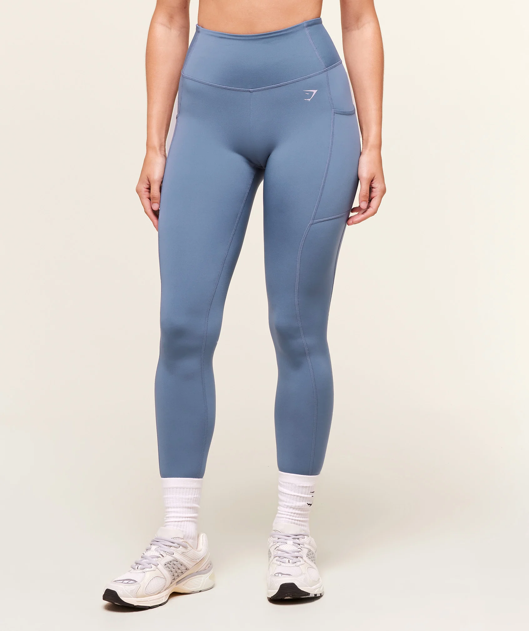 Gymshark Pocket Leggings - Worn Blue - Image 9