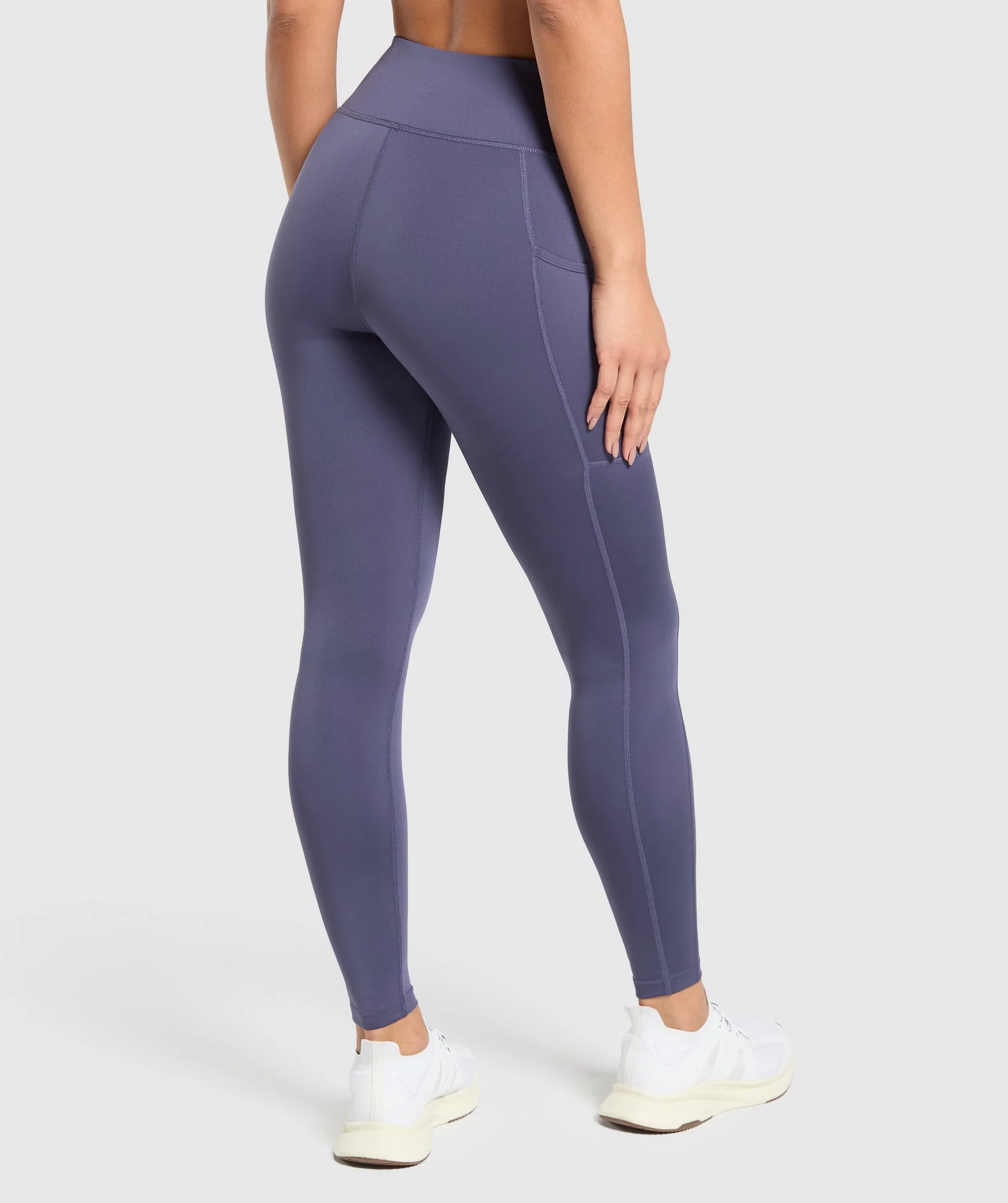 Gymshark Pocket Leggings - Weighted Purple - Image 3