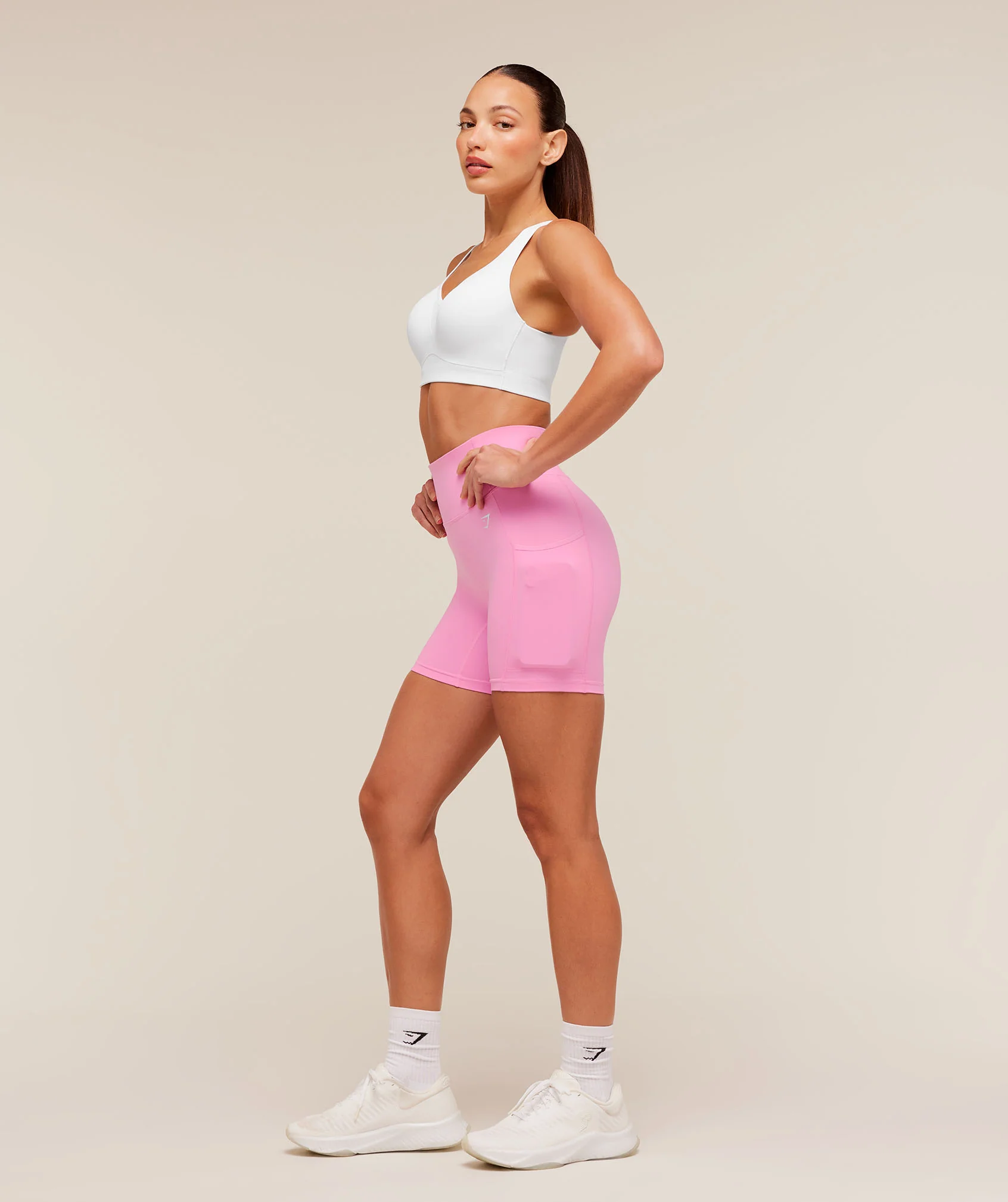 Gymshark Pocket Shorts - Focus Pink - Image 4