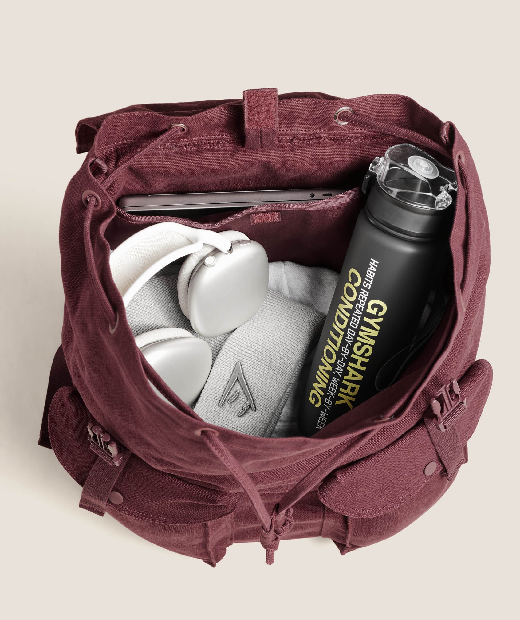 Gymshark Power Backpack - Rich Maroon - Image 3
