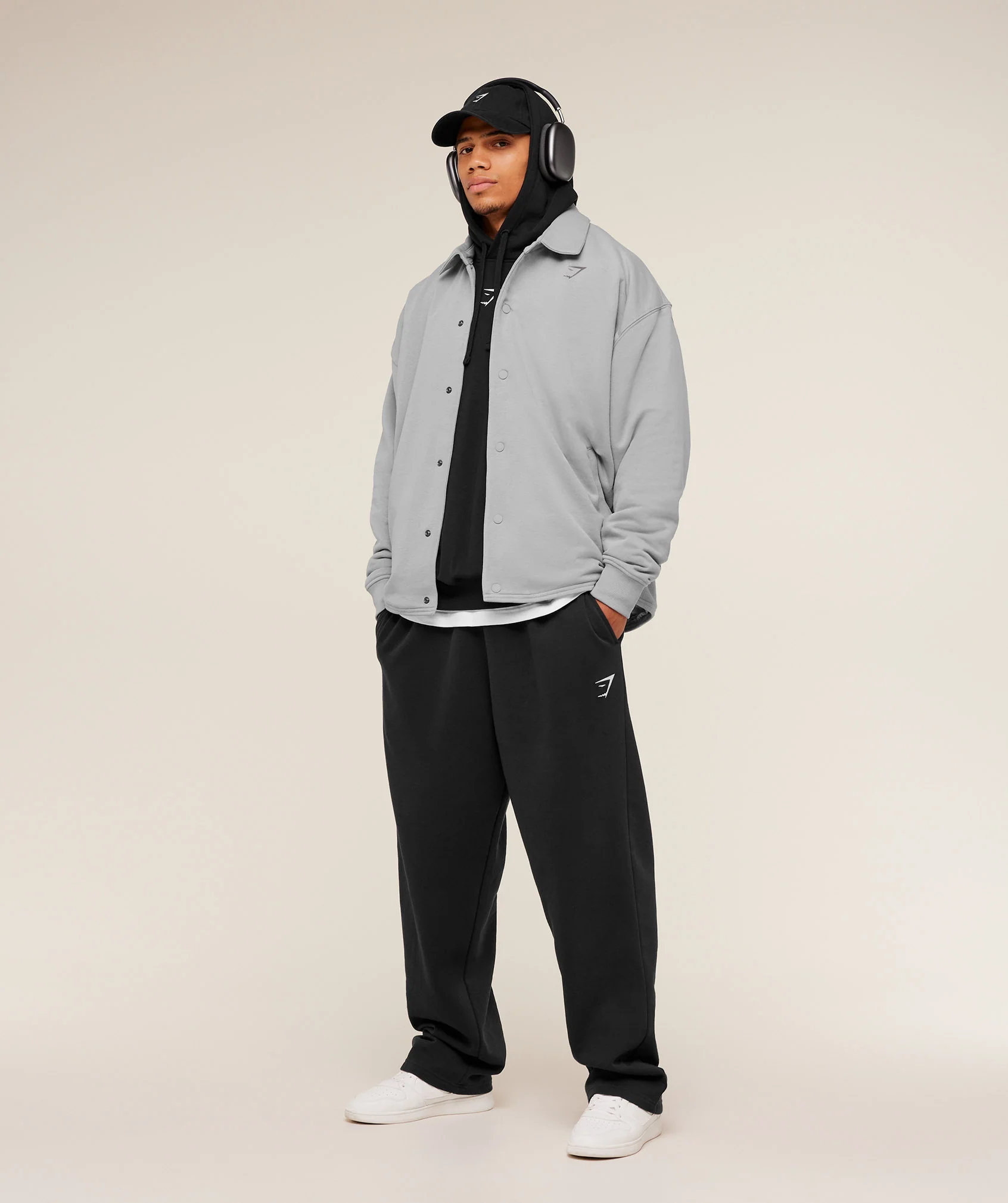 Gymshark Power Coach Jacket - Smokey Grey - Image 6