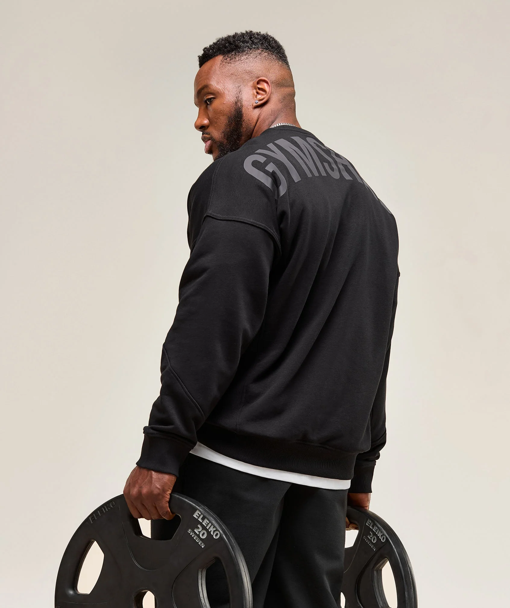 Gymshark Power Crew - Black - Image 4