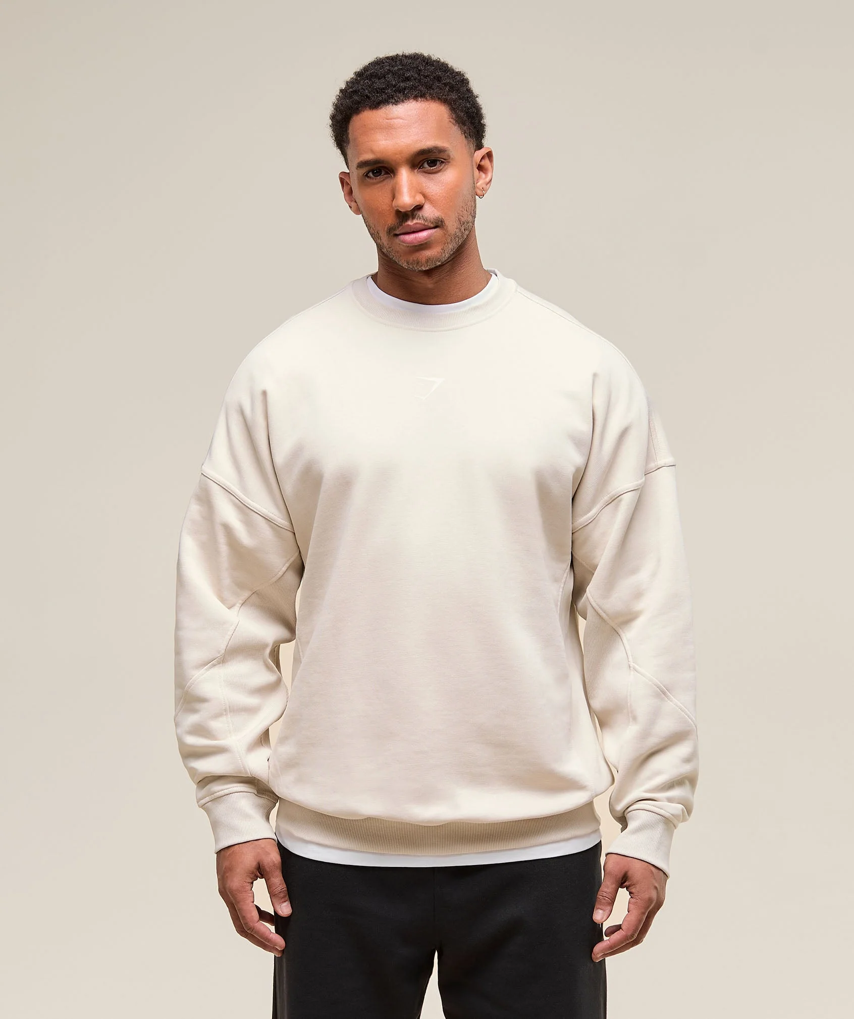 Gymshark Power Crew - Oat White - Image 2