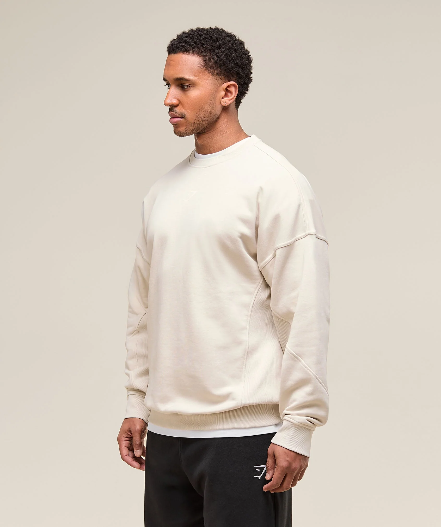 Gymshark Power Crew - Oat White - Image 3