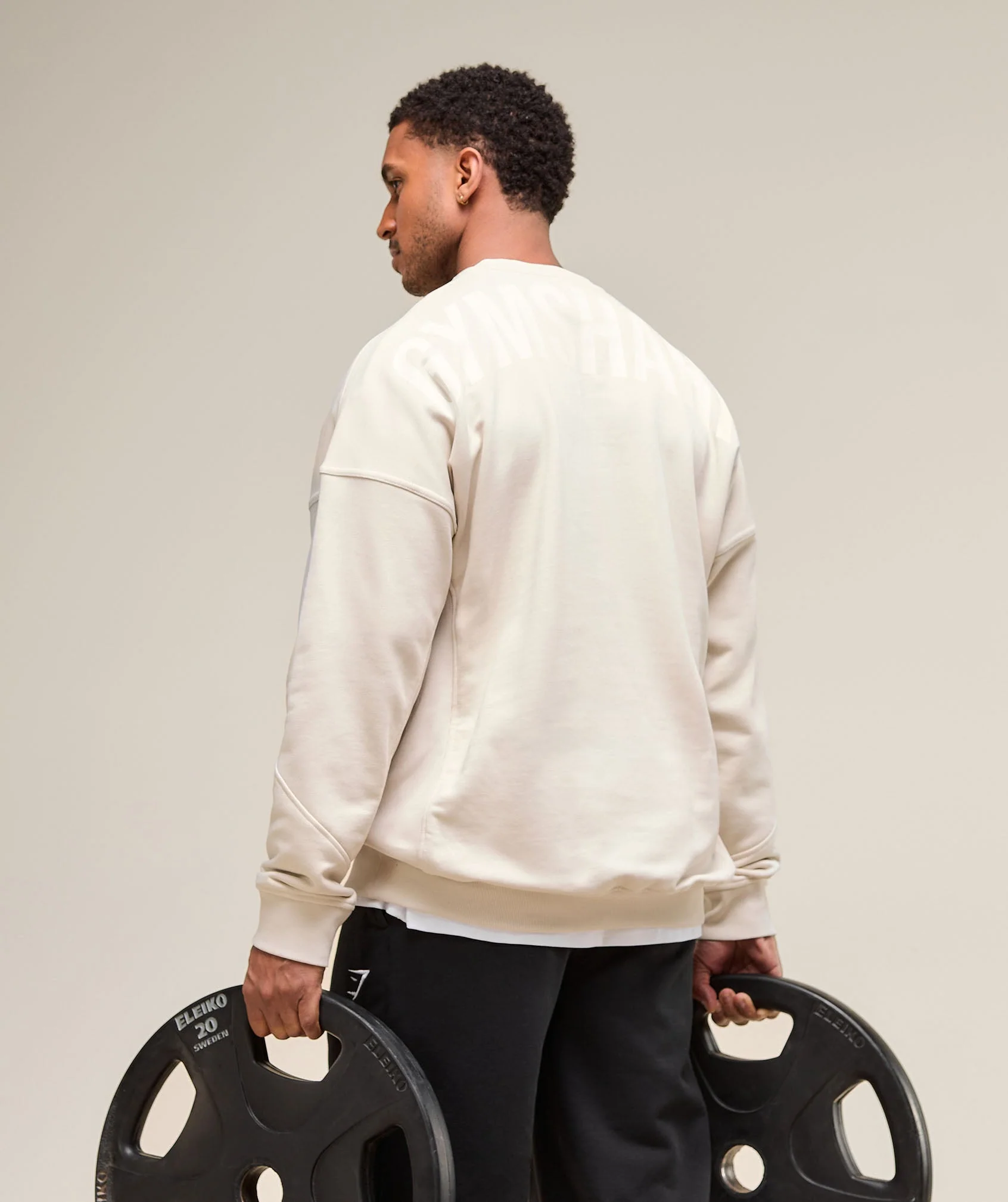 Gymshark Power Crew - Oat White - Image 4