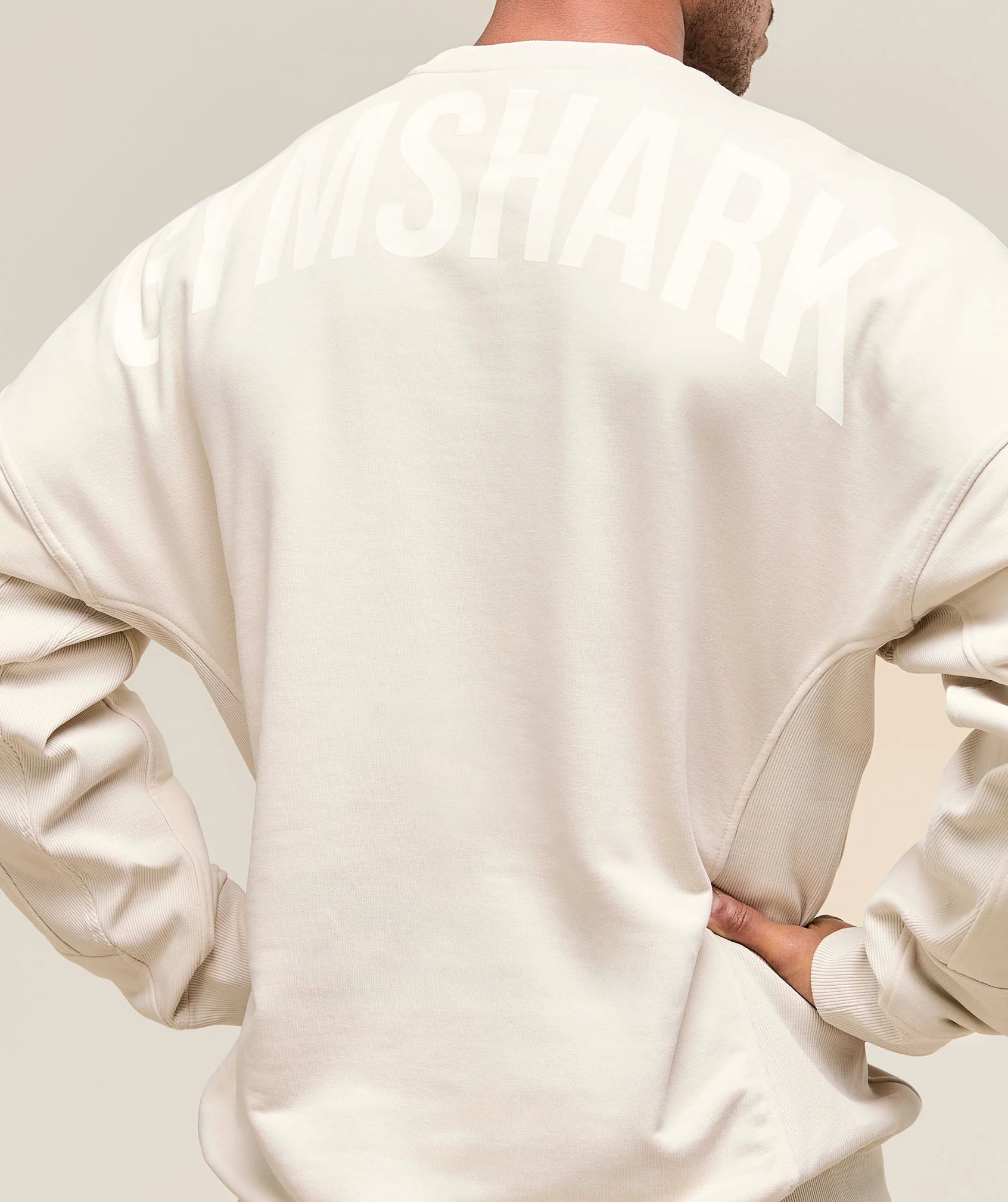 Gymshark Power Crew - Oat White - Image 5