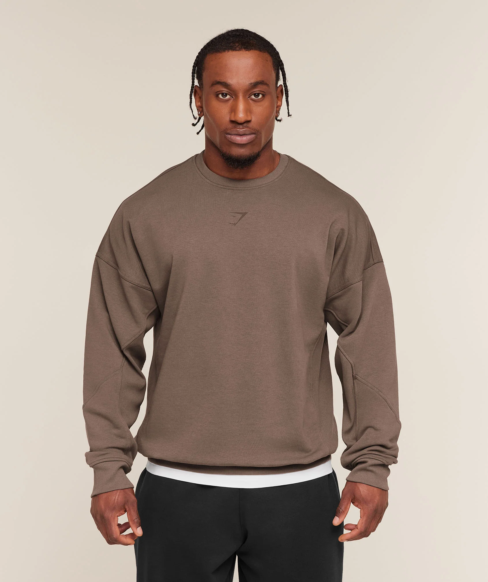 Gymshark Power Crew - Soft Brown - Image 2