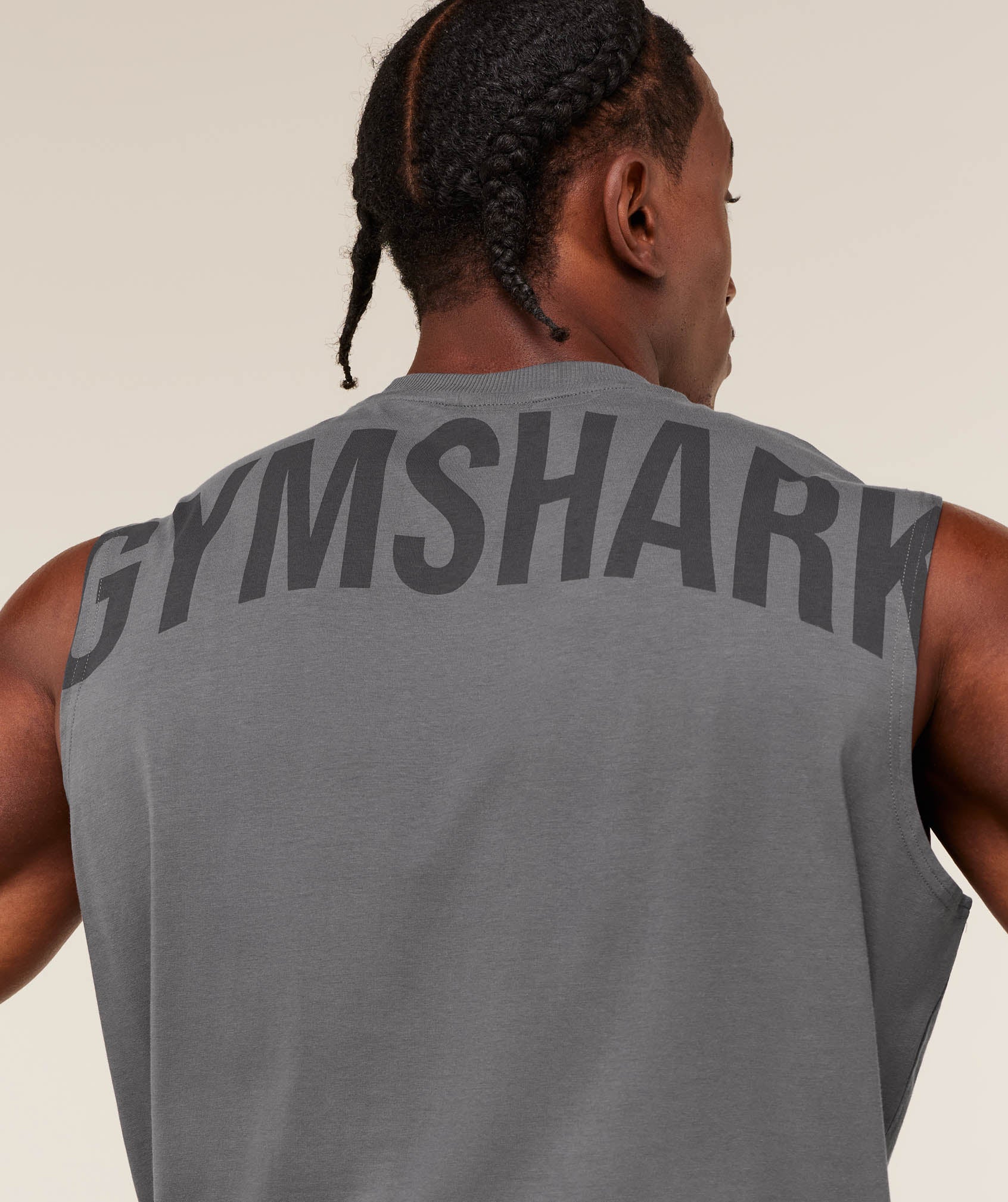 Gymshark Power Cut Off Tank - Dark Grey - Image 5