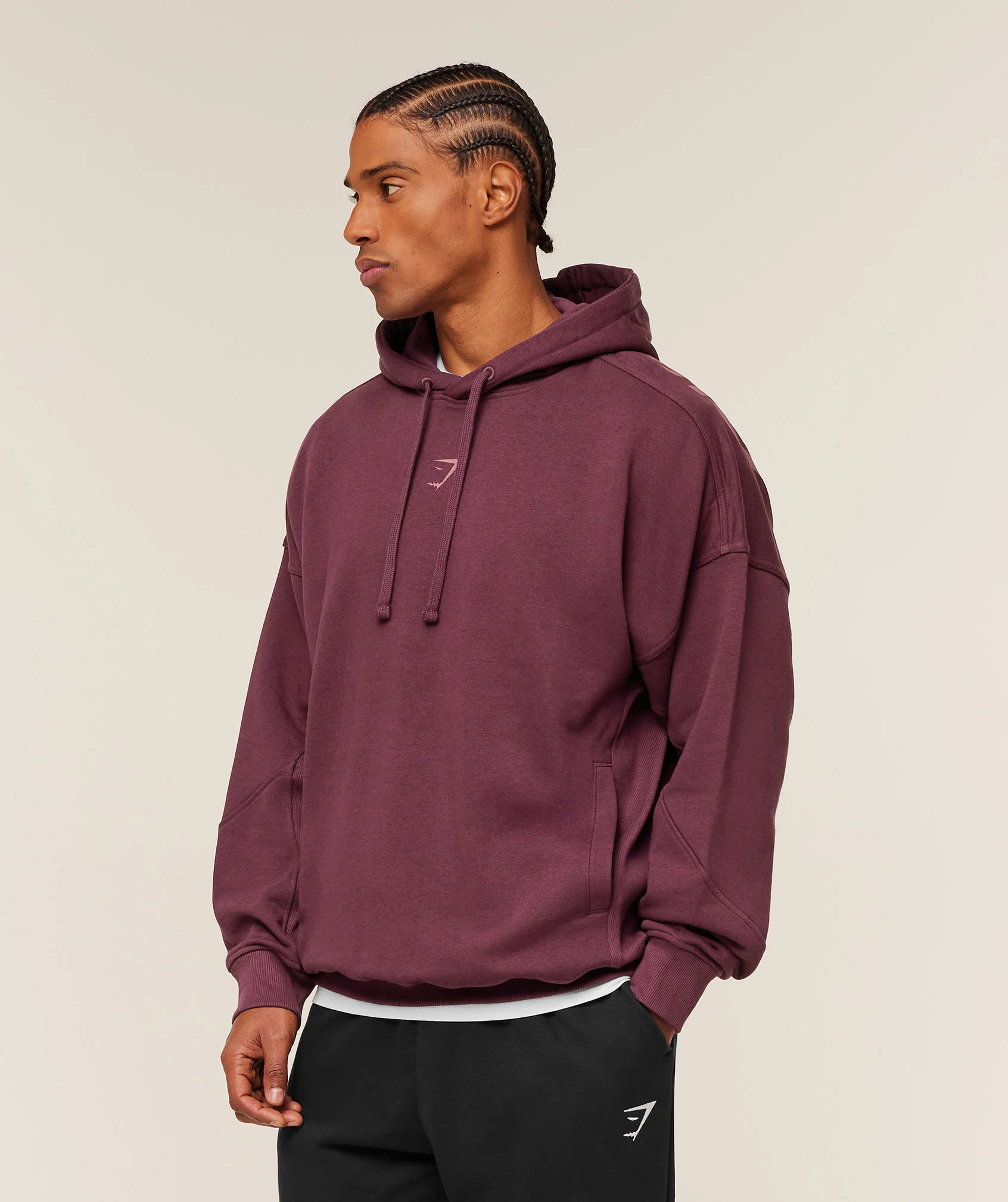 Gymshark Power Oversized Hoodie - GS Impact Burgundy - Image 3