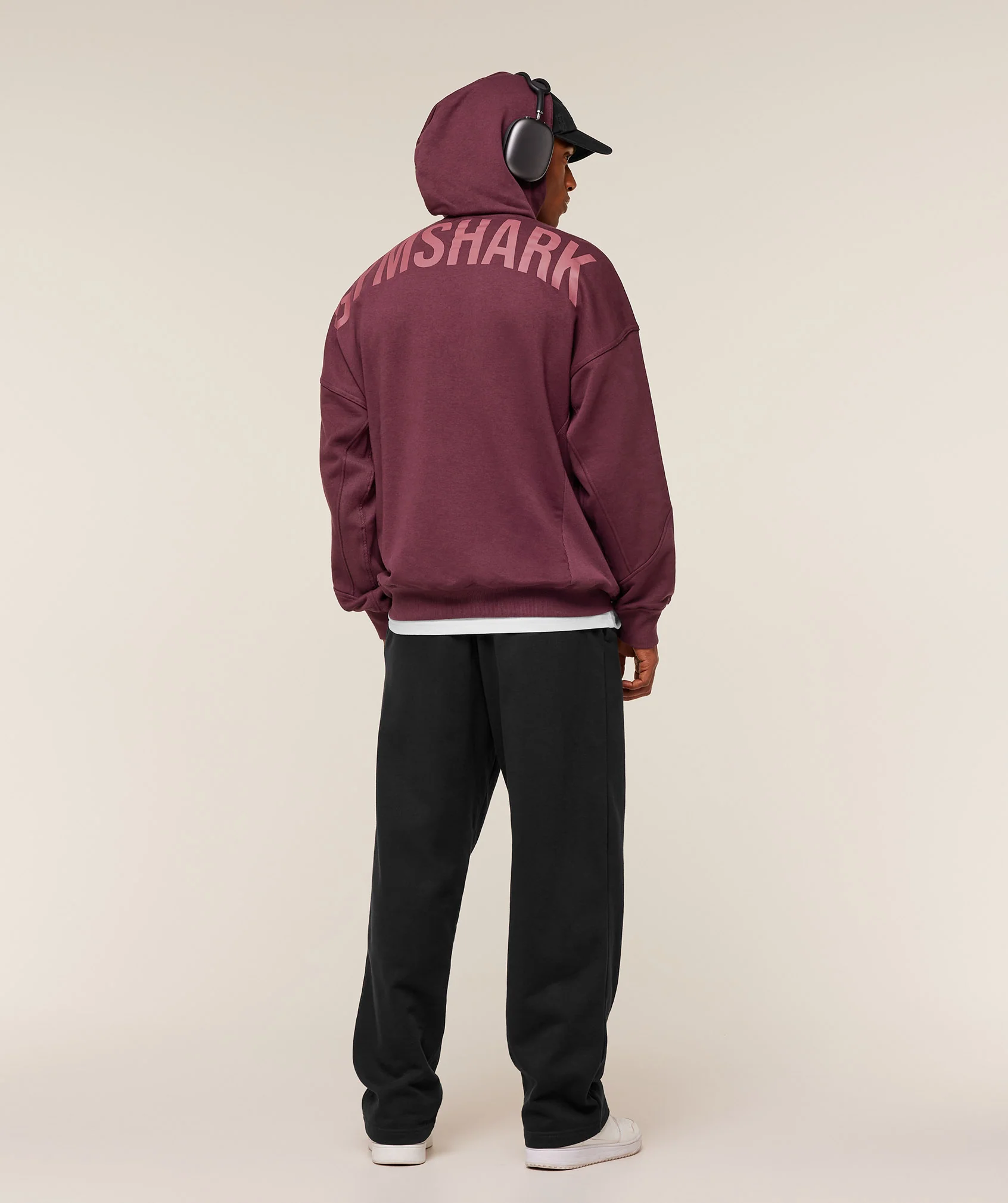 Gymshark Power Oversized Hoodie - GS Impact Burgundy - Image 4