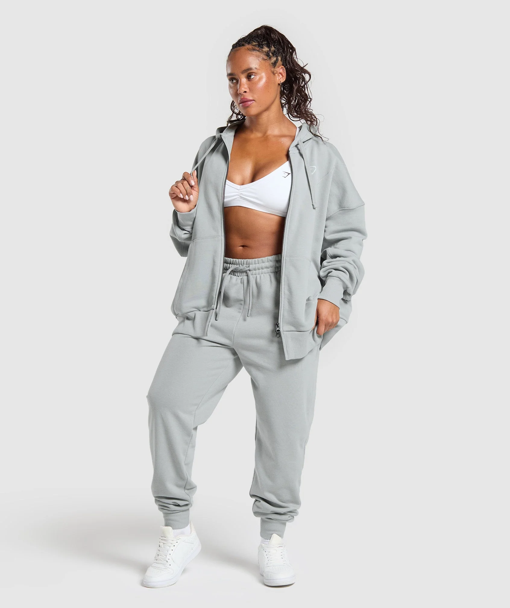 Gymshark Power Hoodie - Silver Grey - Image 4