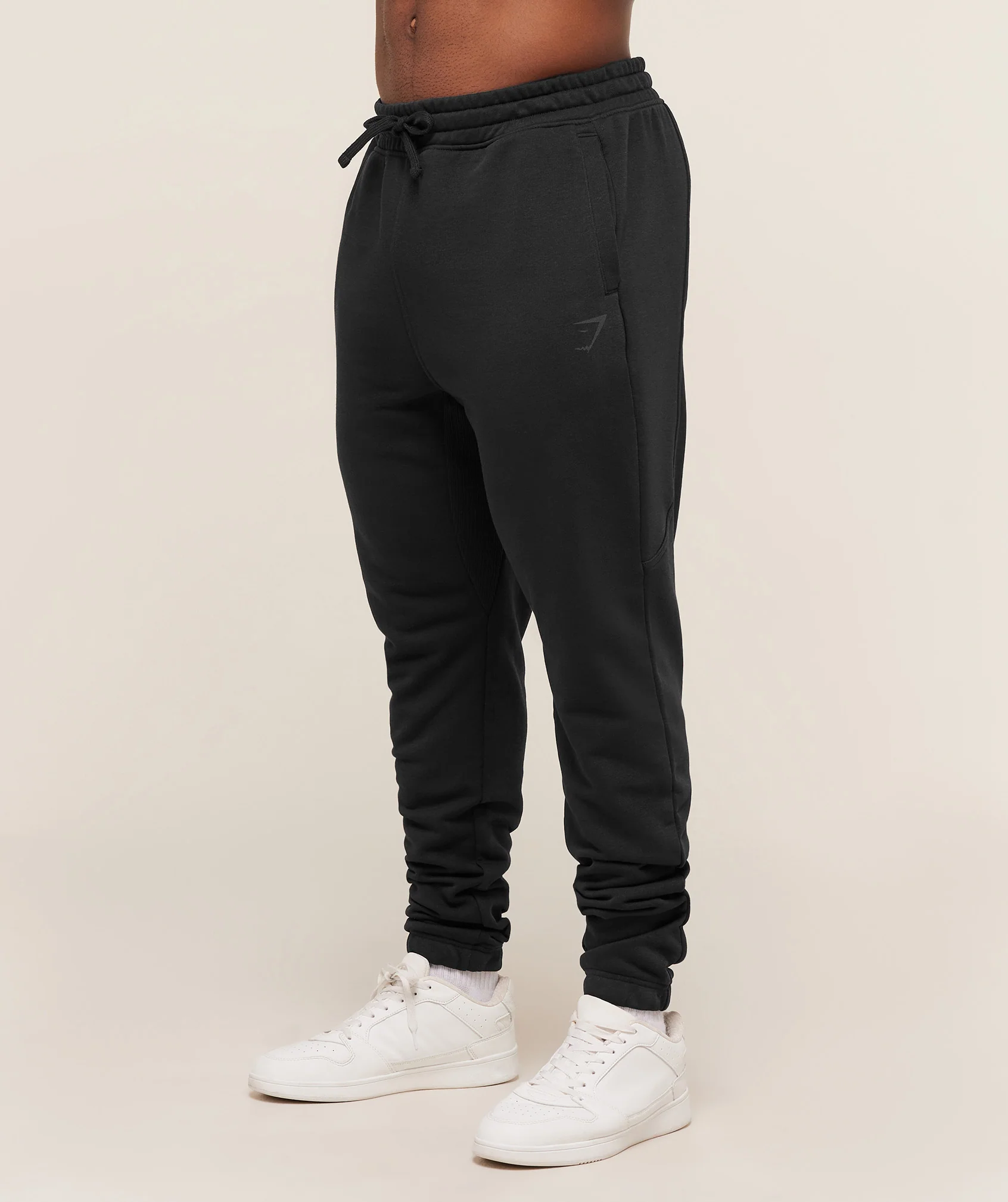 Gymshark Power Joggers Tall - Black/Asphalt Grey - Image 2