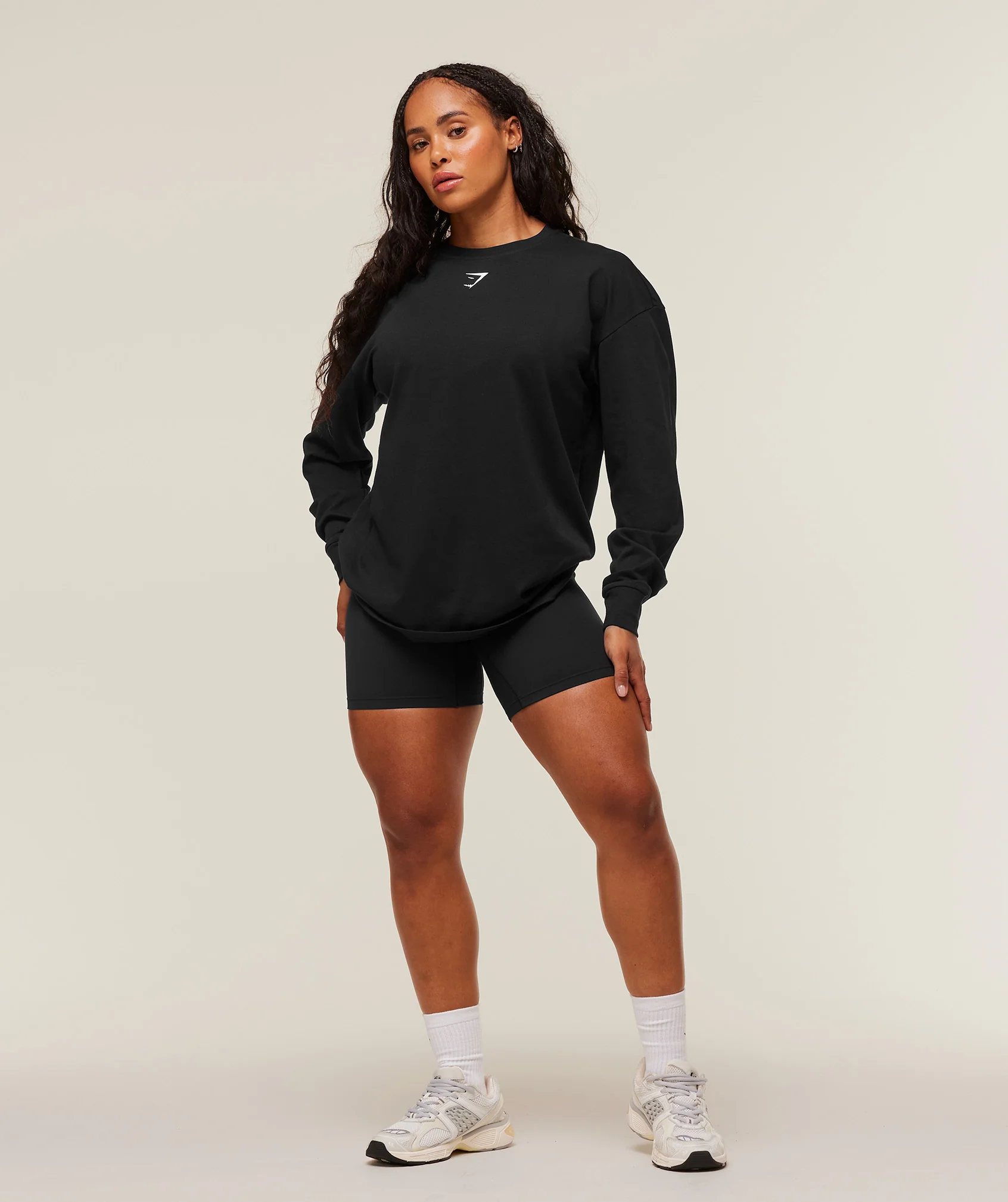 Gymshark Power Long Sleeve Top - Black - Image 6