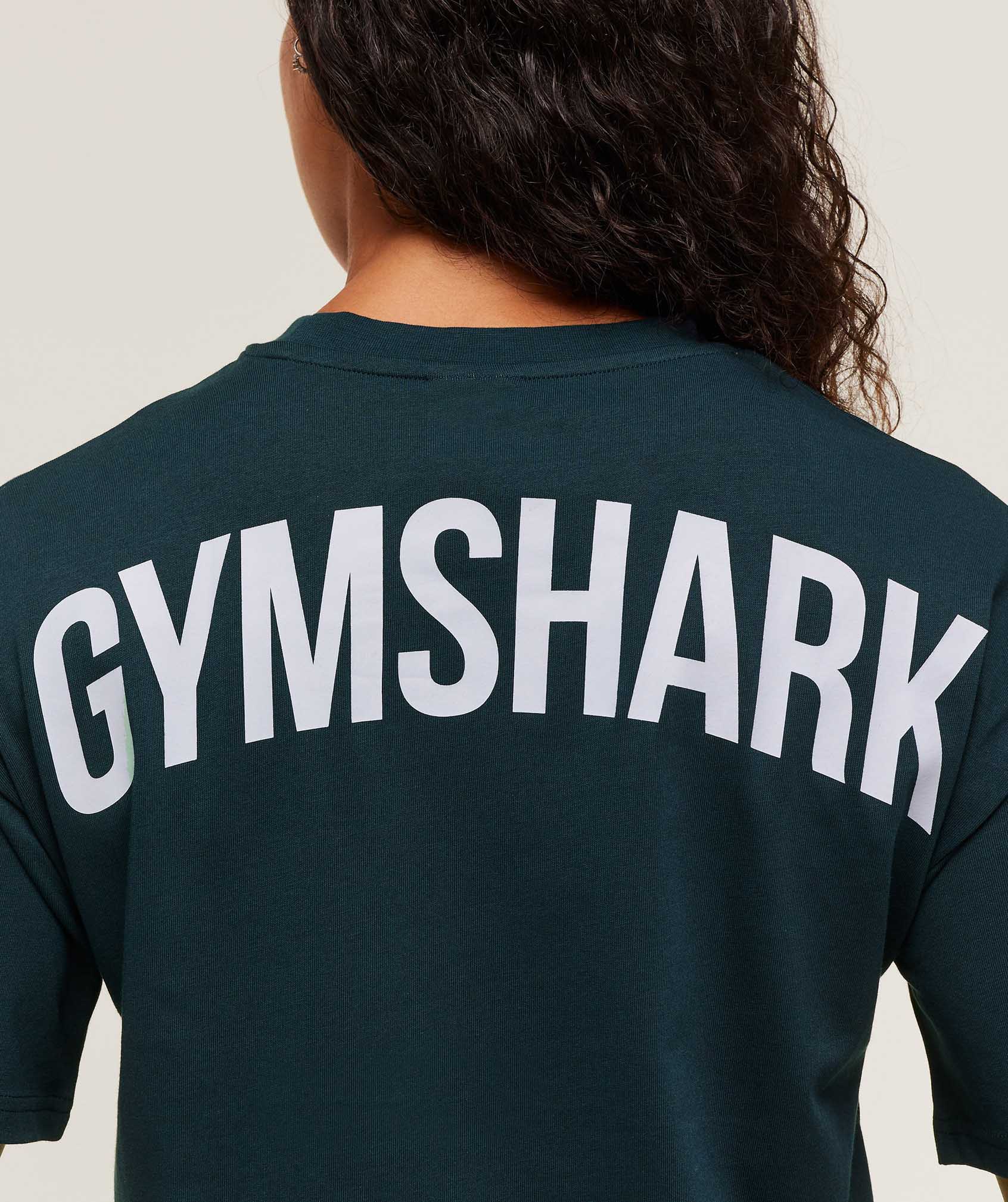 Gymshark GS Power Oversized T-Shirt - Deep Petrol Blue/Smoke Blue - Image 4