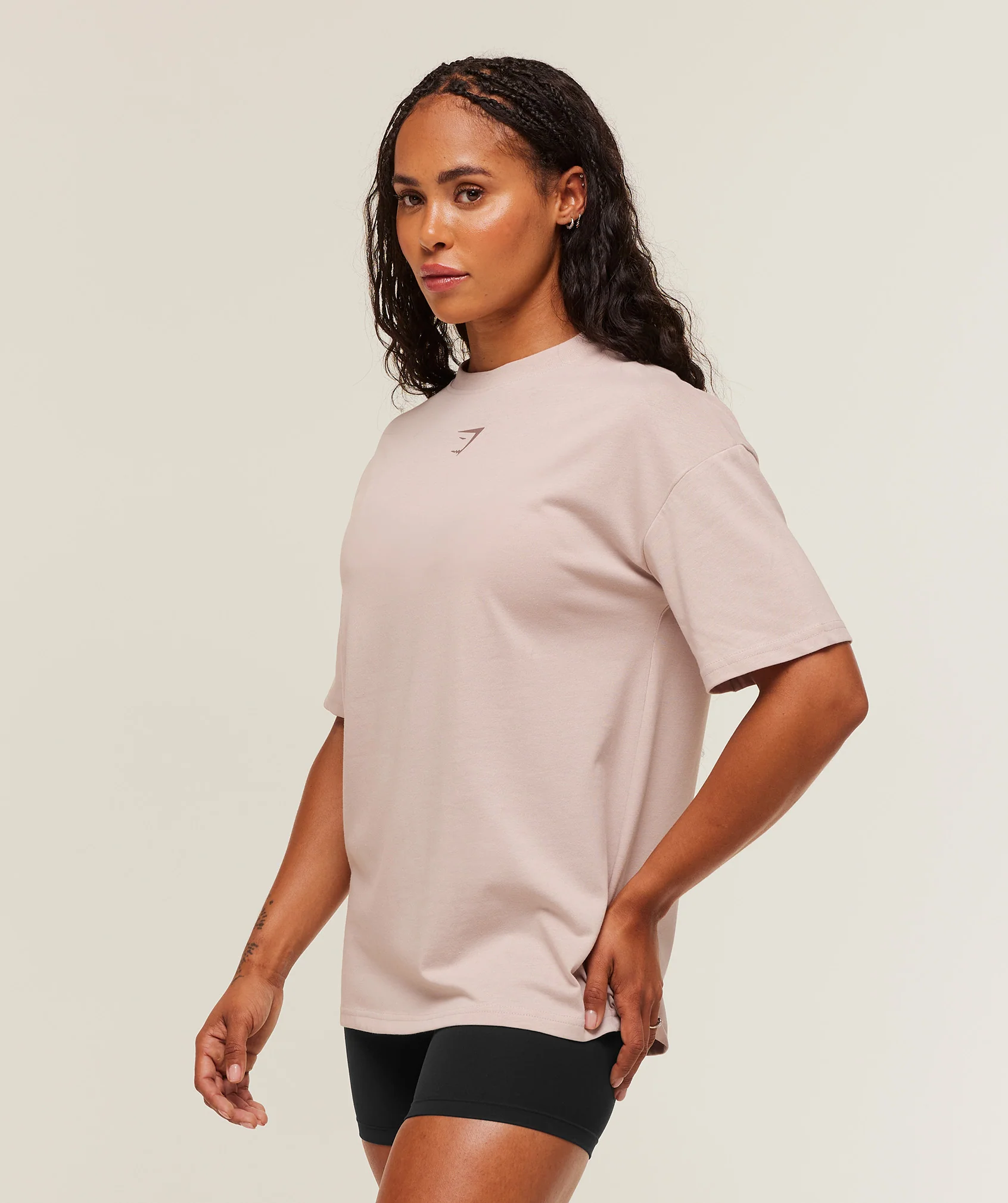 Gymshark GS Power Oversized T-Shirt - Dusk Pink/Chestnut Pink - Image 3
