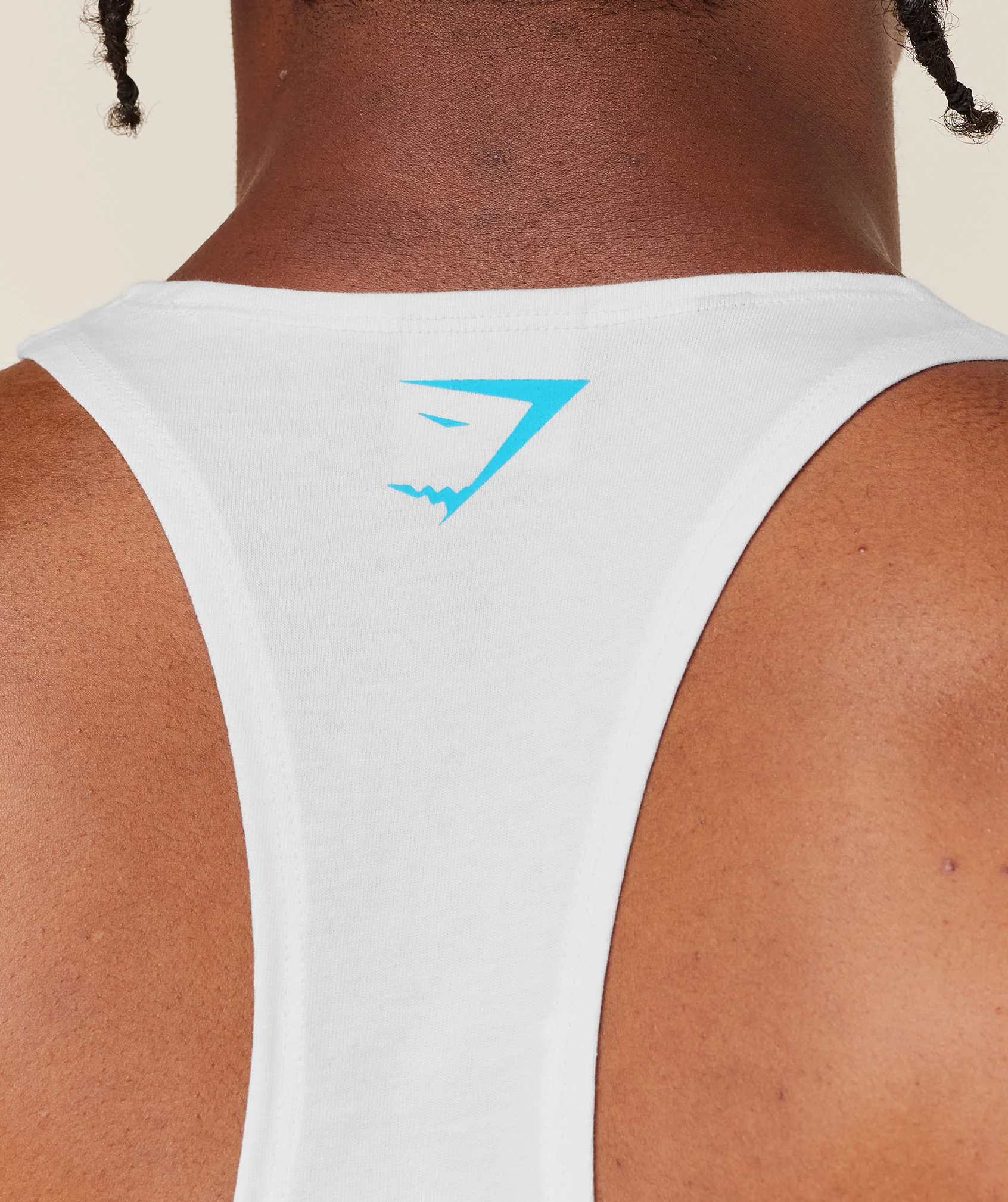 Gymshark Power Stringer - GS White/GS Brand Blue - Image 6