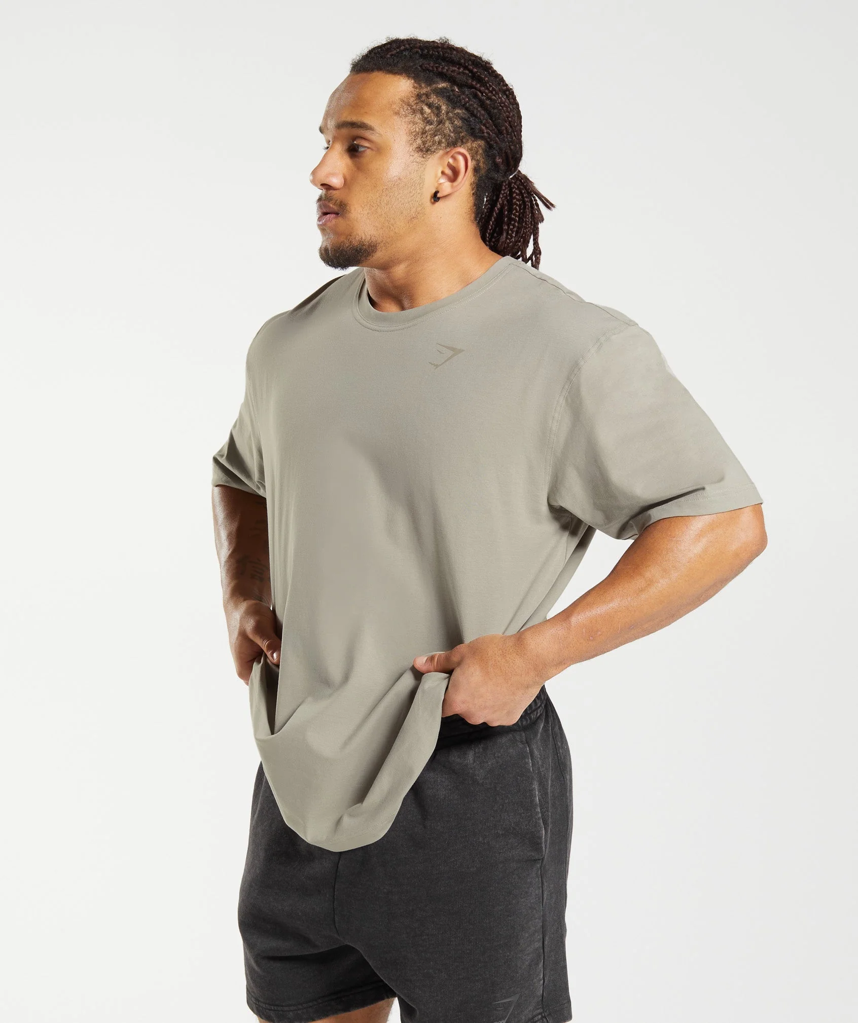 Gymshark Power T-Shirt - Ecru Brown - Image 2