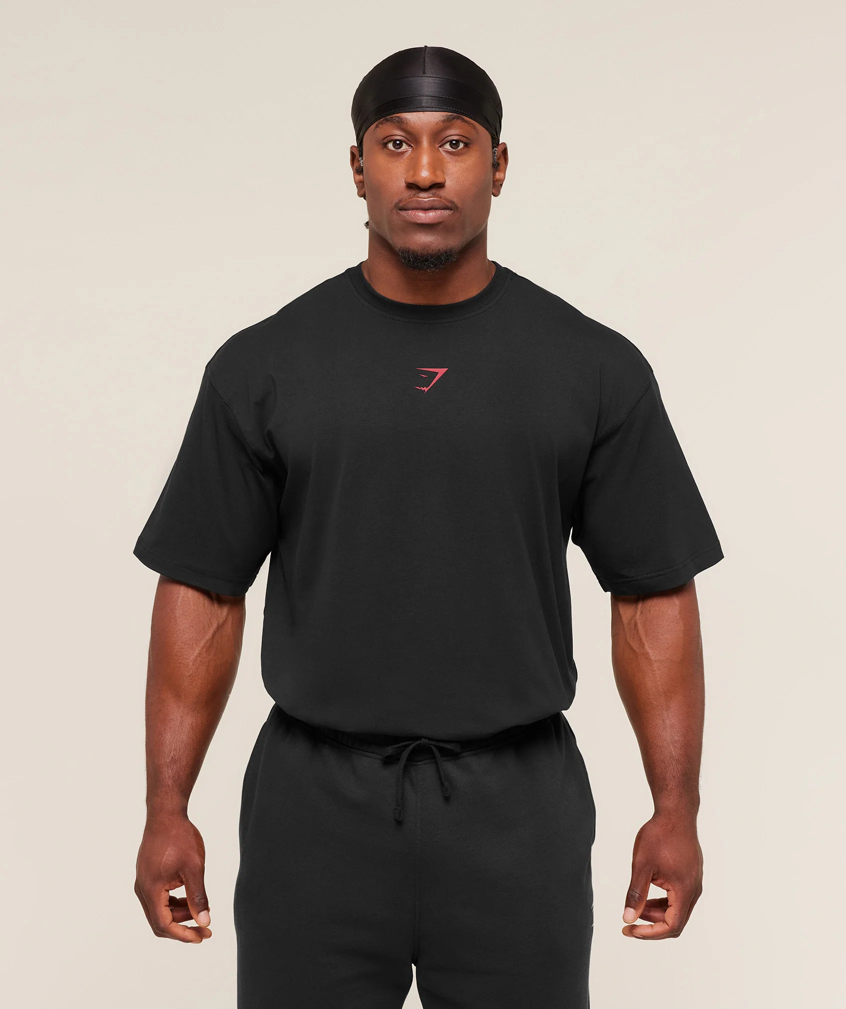 Gymshark Power T-Shirt - Black/Conditioning Red - Image 4