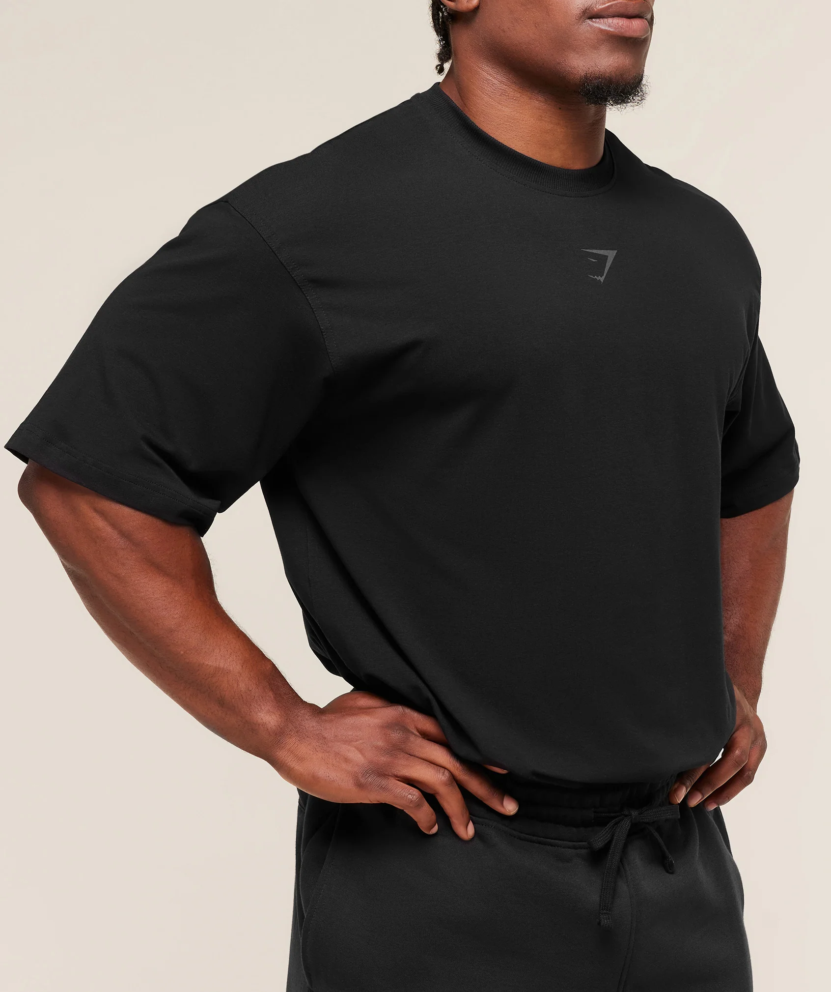Gymshark Power T-Shirt - Black/Asphalt Grey - Image 5