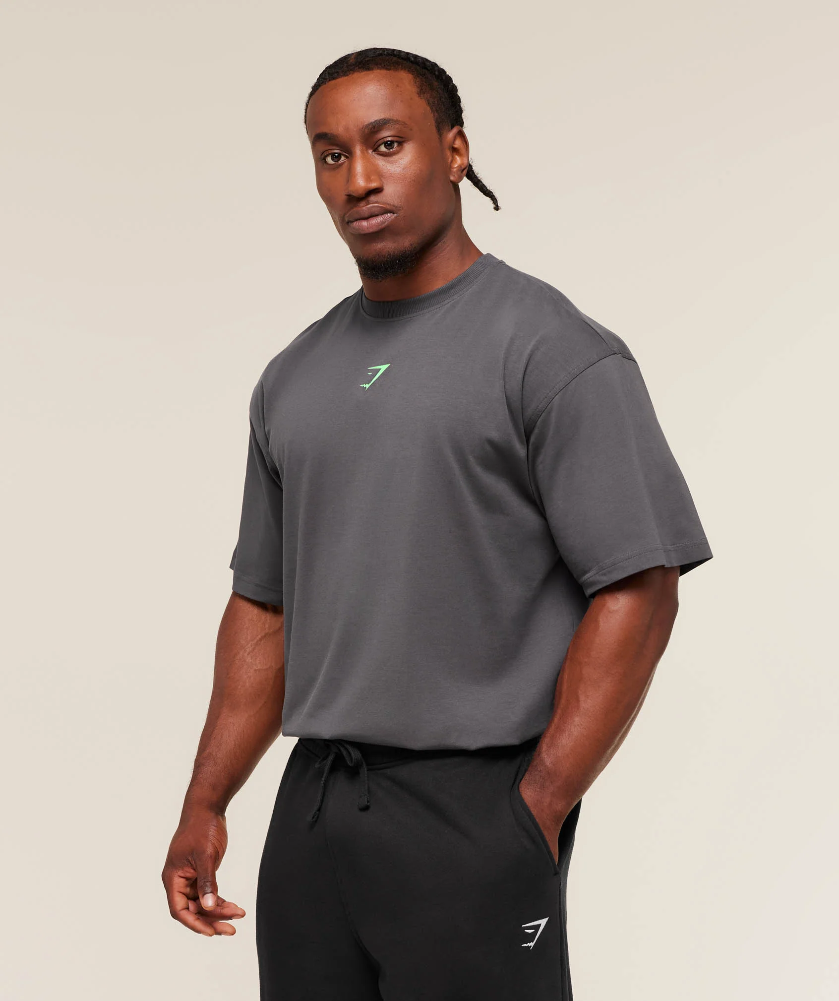 Gymshark Power T-Shirt - Grey - Image 4