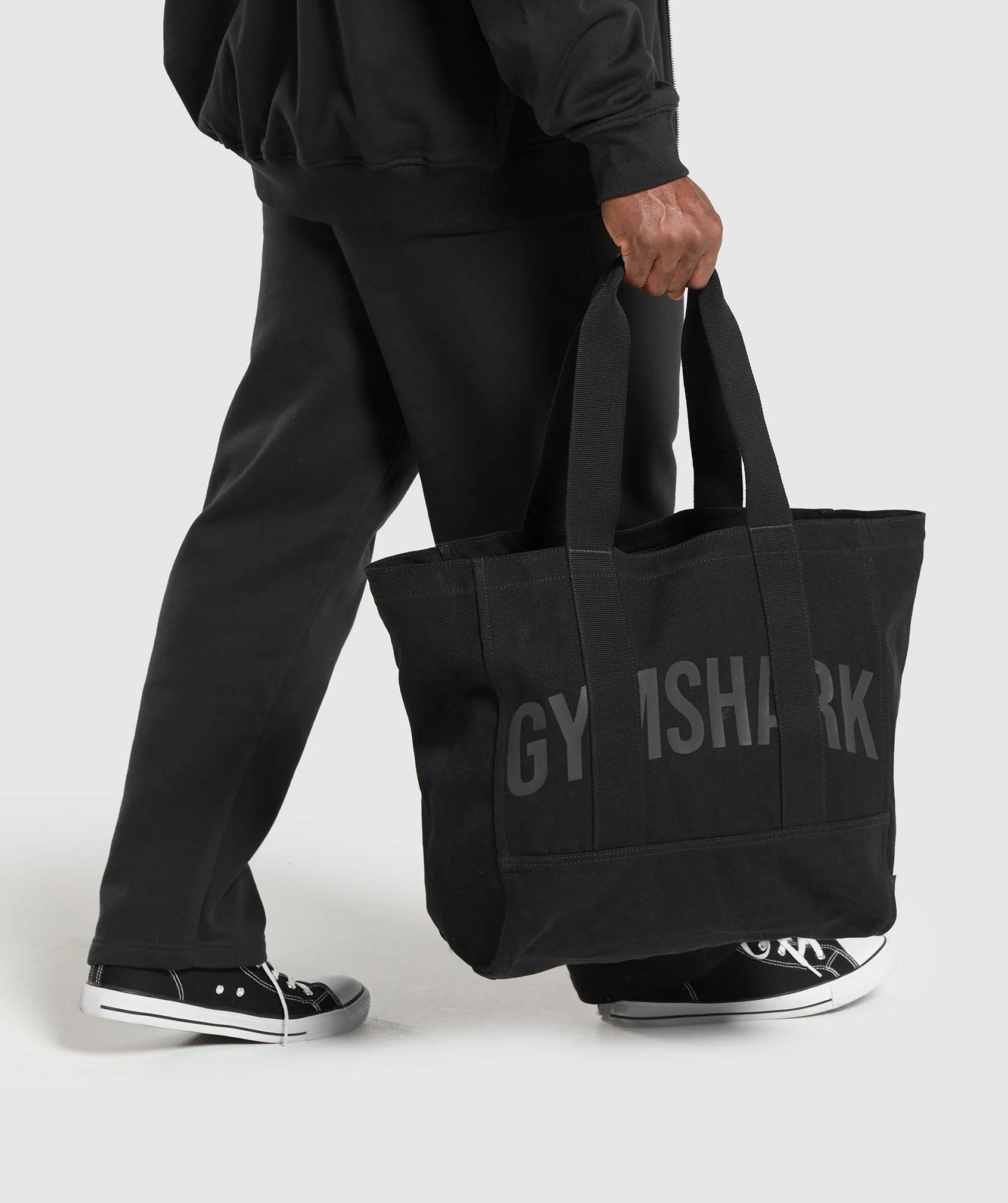 Gymshark Power Tote - Black/Asphalt Grey - Image 9
