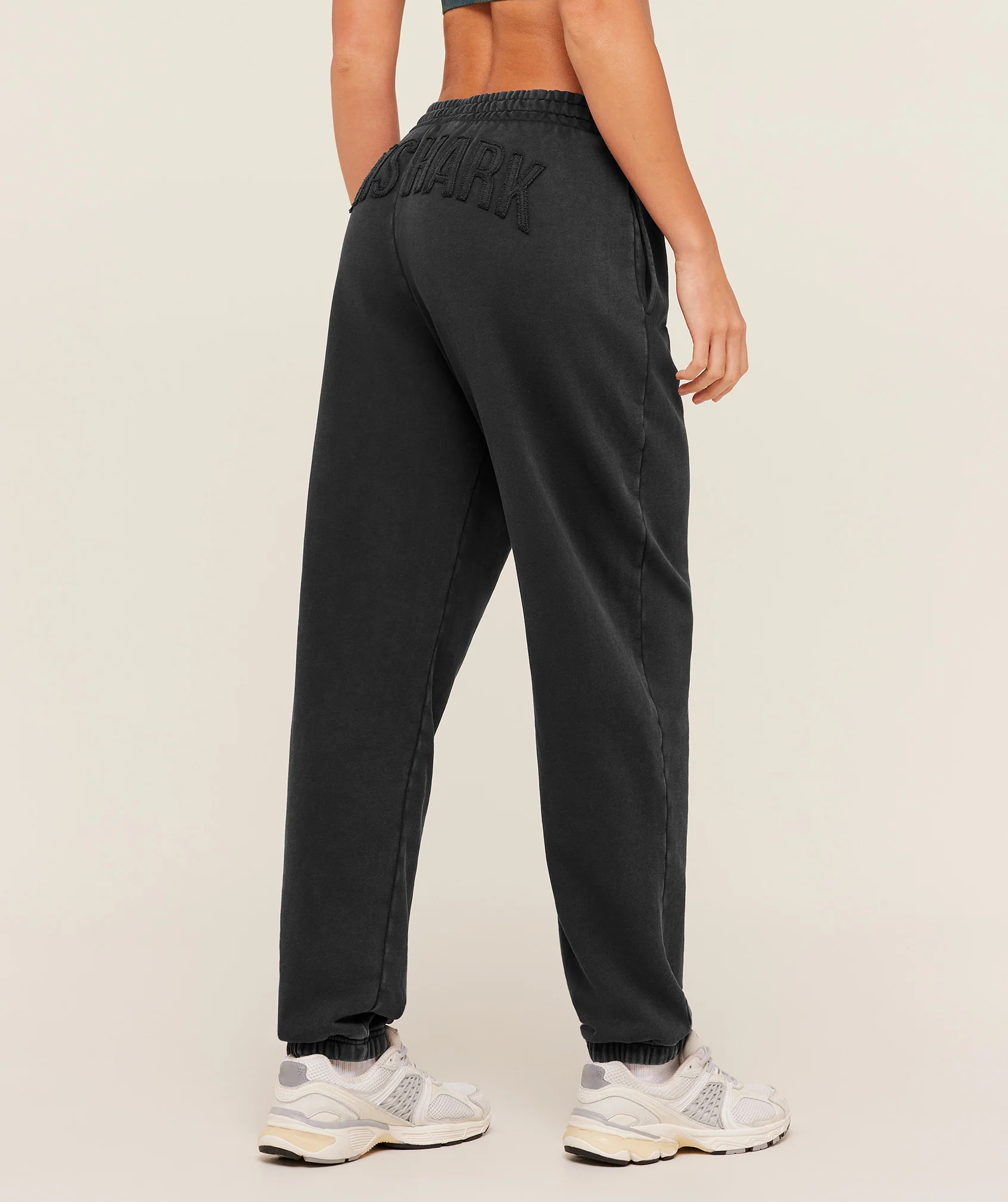 Gymshark Power Washed Cuff Joggers - Black/Acid Wash - Image 2