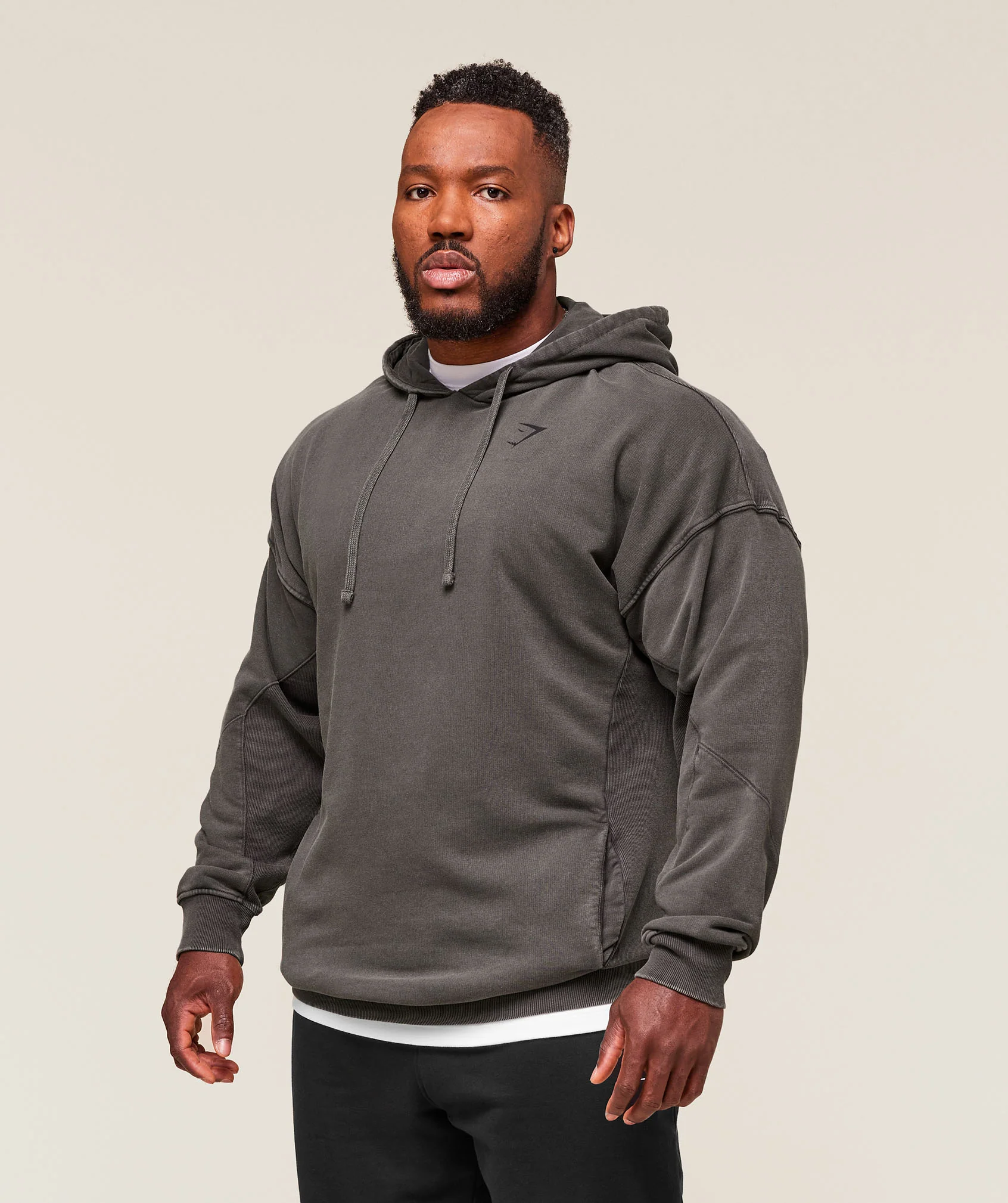 Gymshark Power Washed Hoodie - Onyx Grey - Image 3