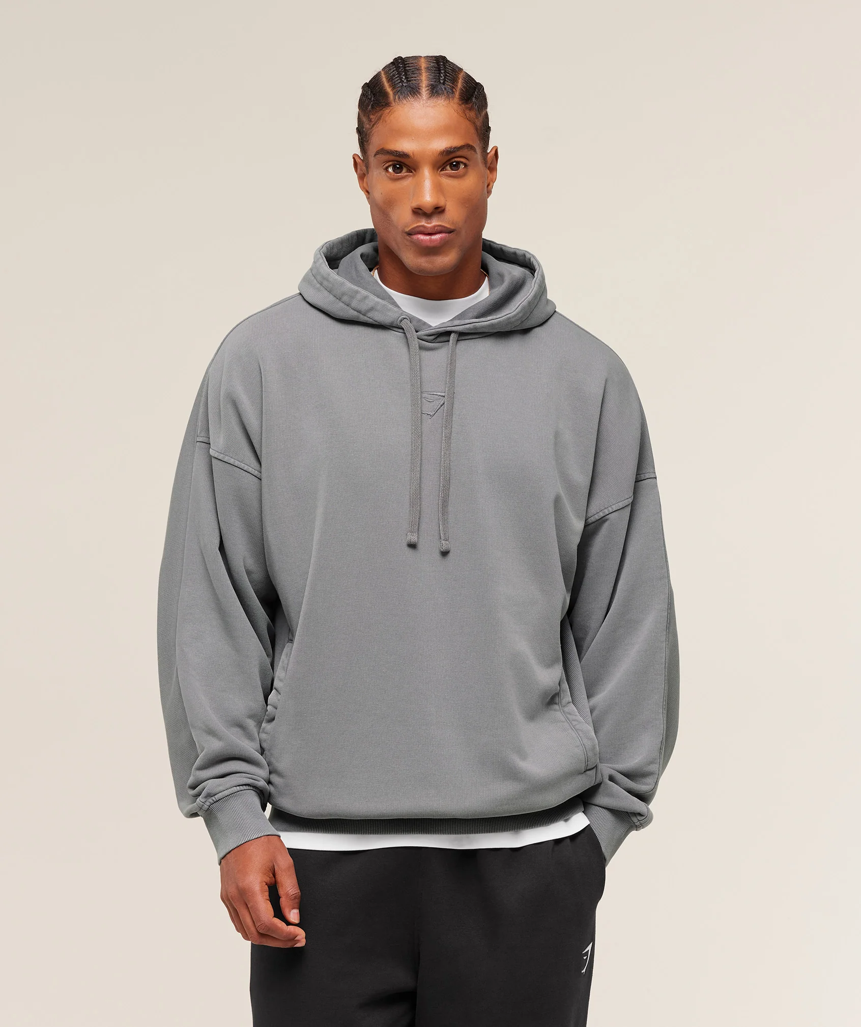 Gymshark Power Washed Hoodie - GS Medium Grey - Image 4