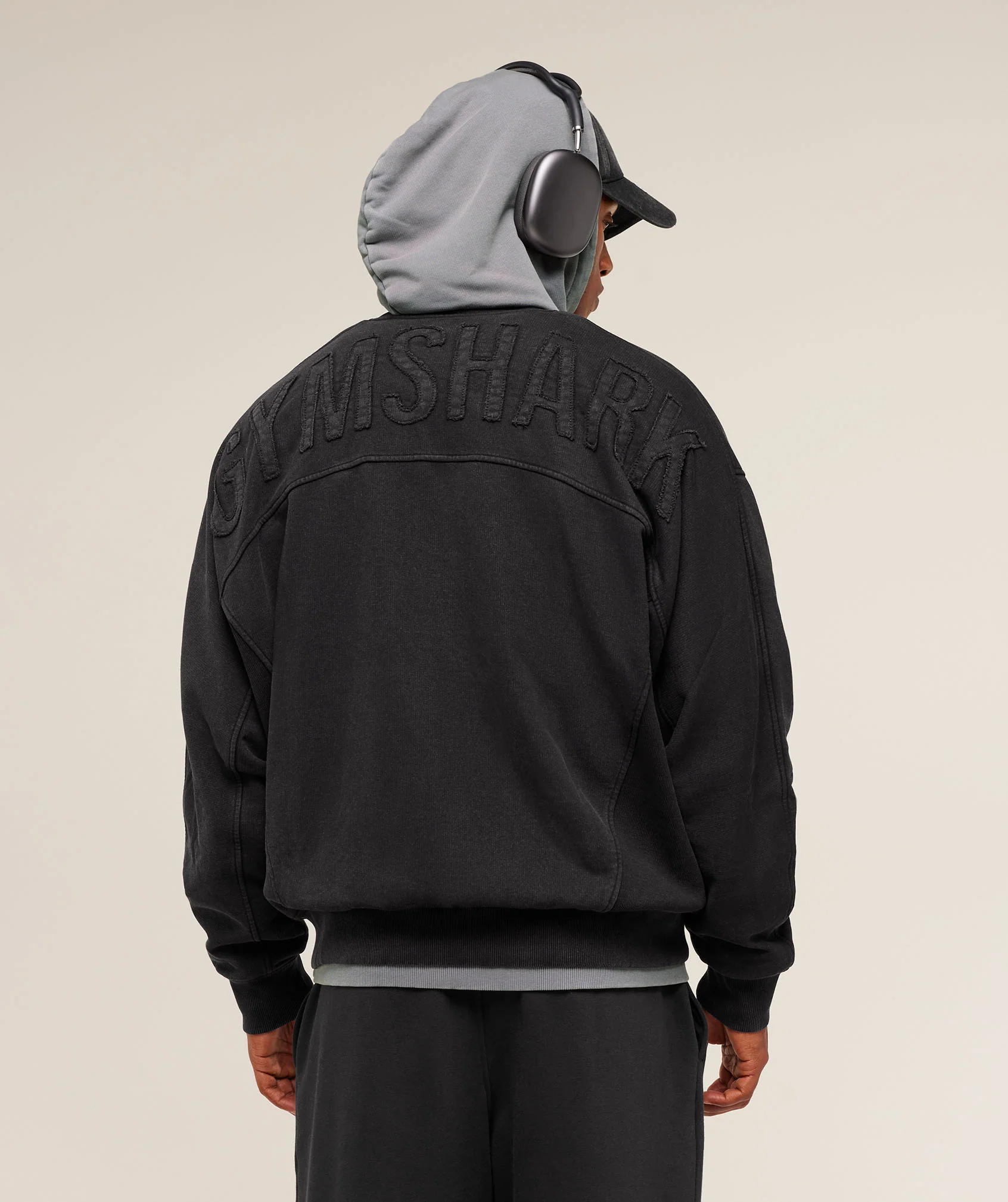 Gymshark Power Washed Jersey Track Jacket - GS Black - Image 2