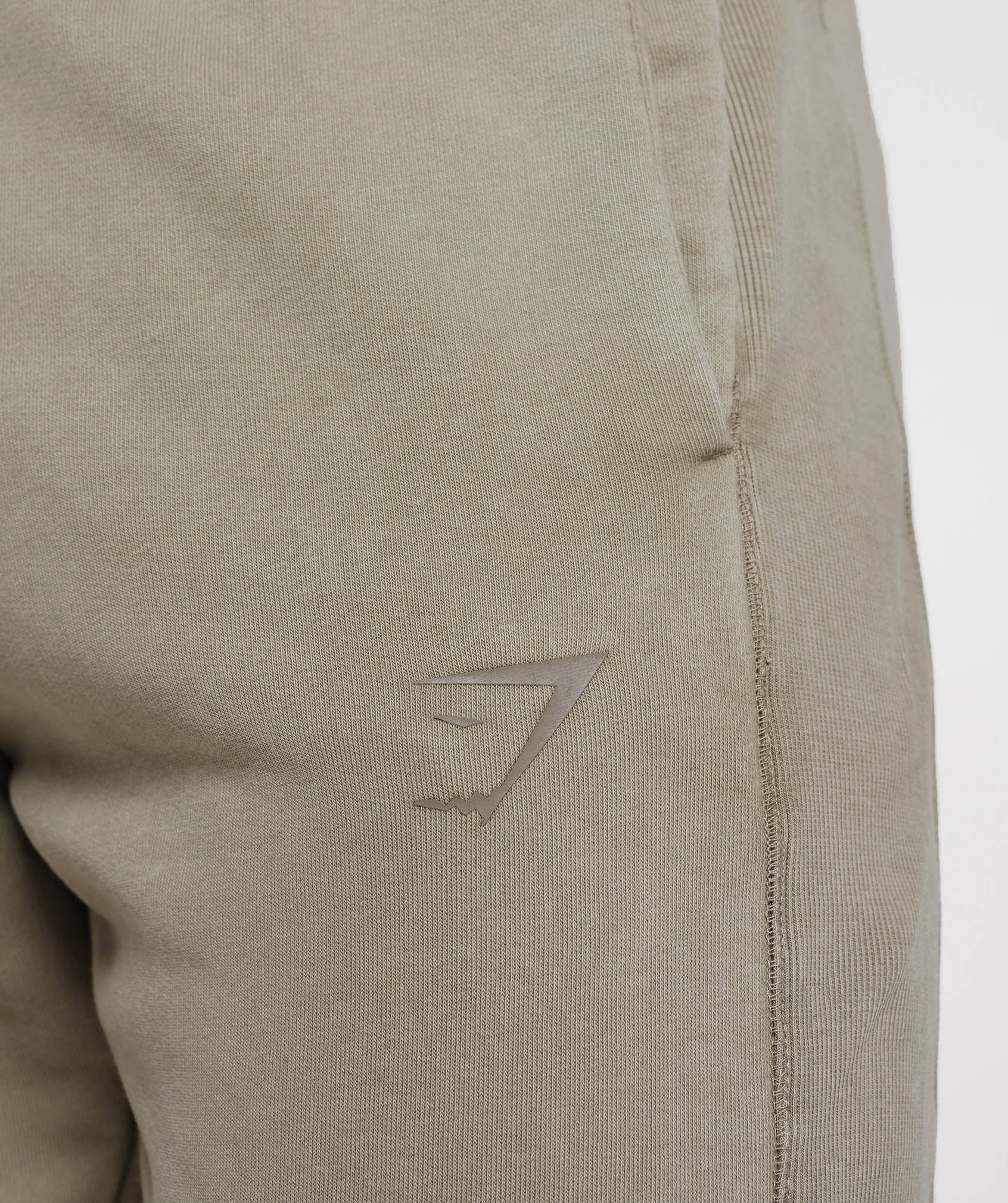 Gymshark Power Washed Joggers - Ecru Brown - Image 5