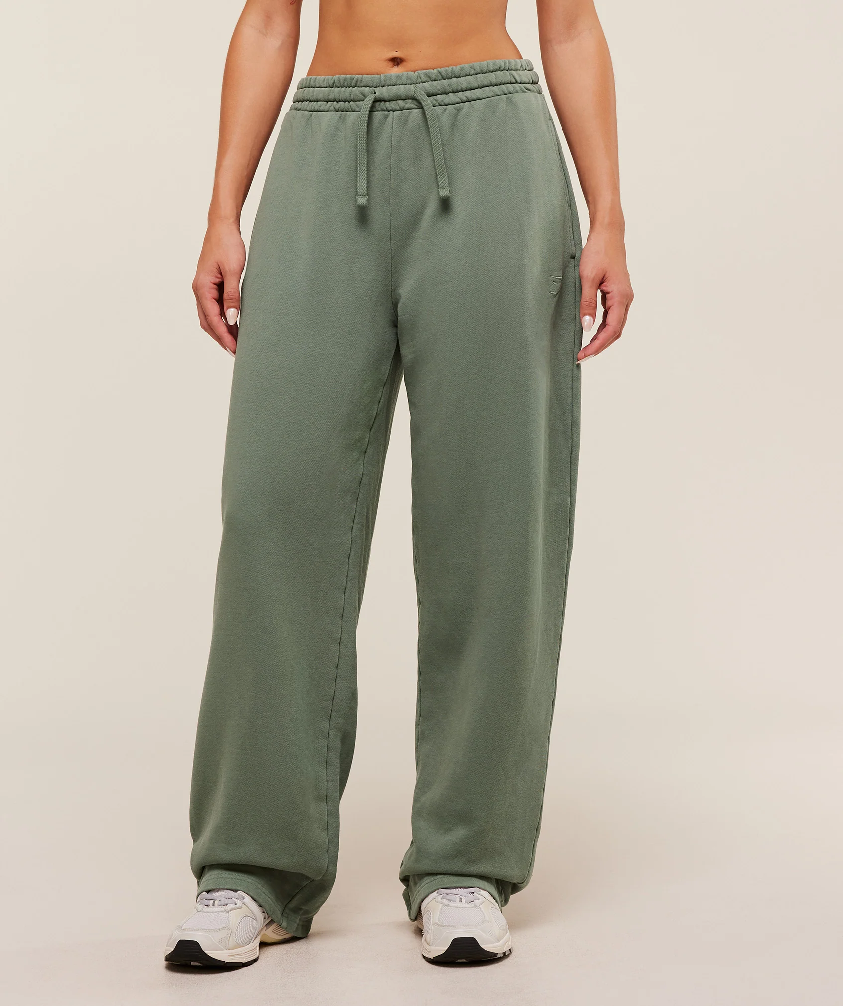 Gymshark Power Washed Joggers - Unit Green/Acid Wash - Image 2