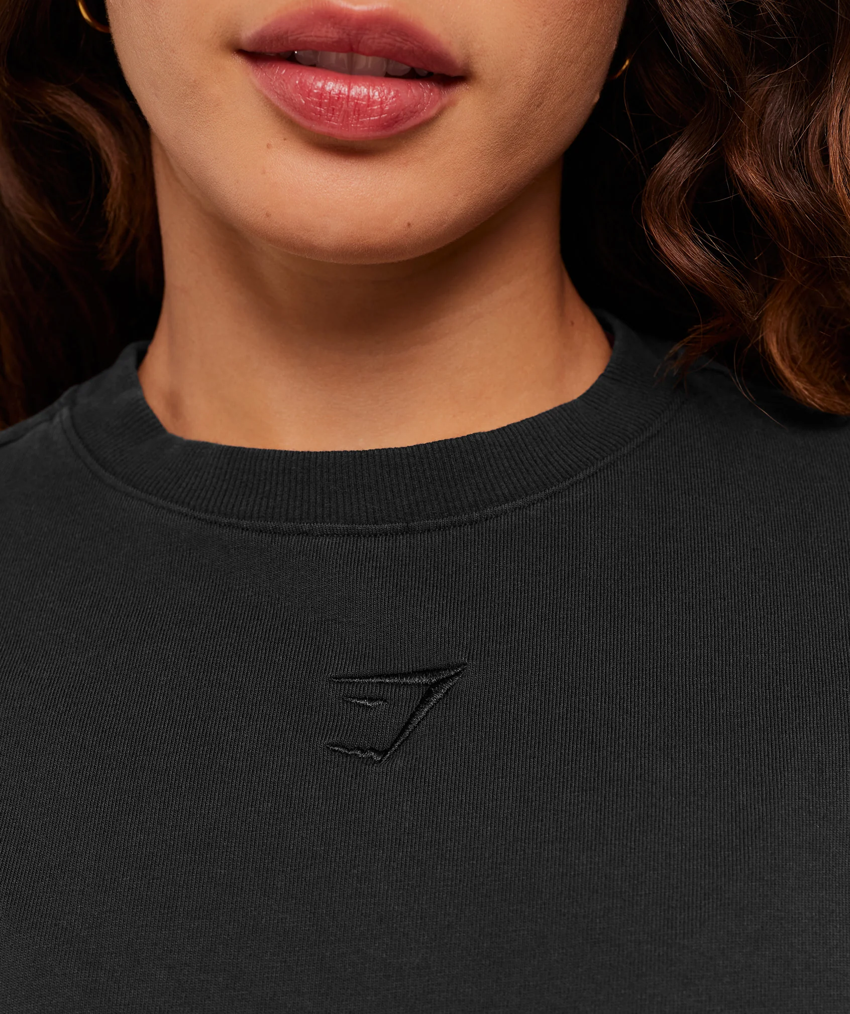 Gymshark Power Washed Long Sleeve Top - Black/Acid Wash - Image 5